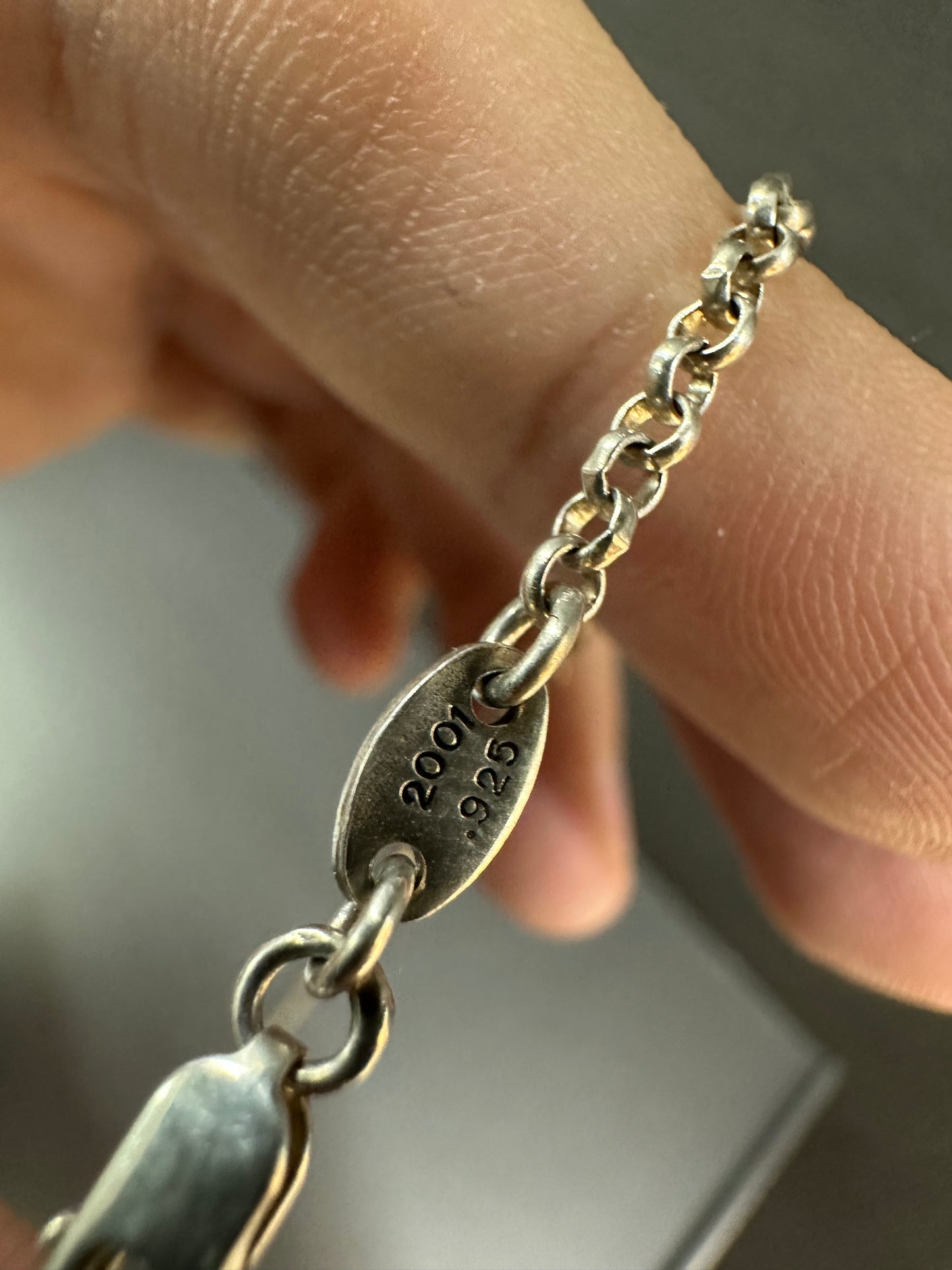 Chrome Hearts Safety Pin Necklace with Diamond