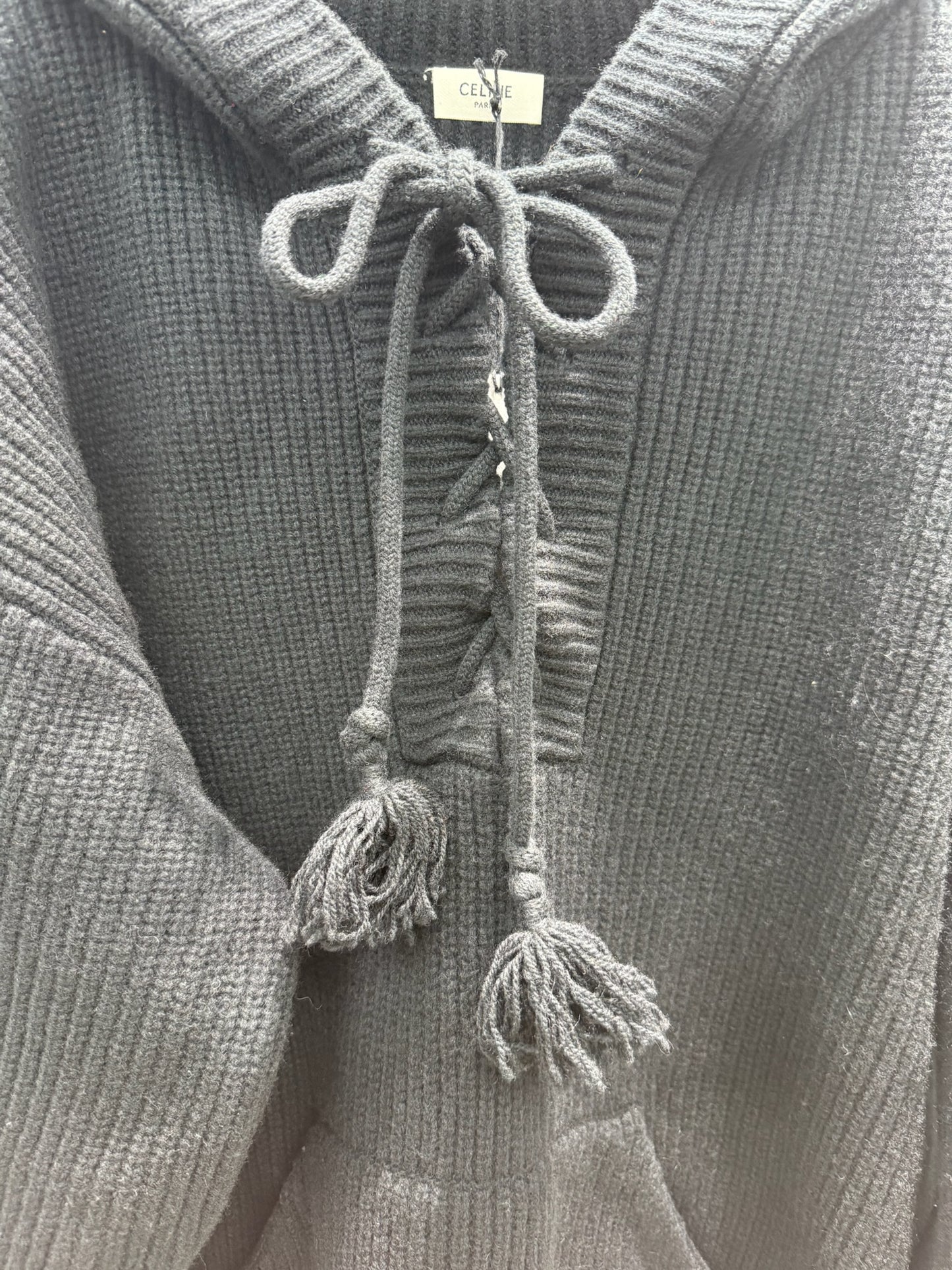 Celine Baja Jacquard Wool Hoodie