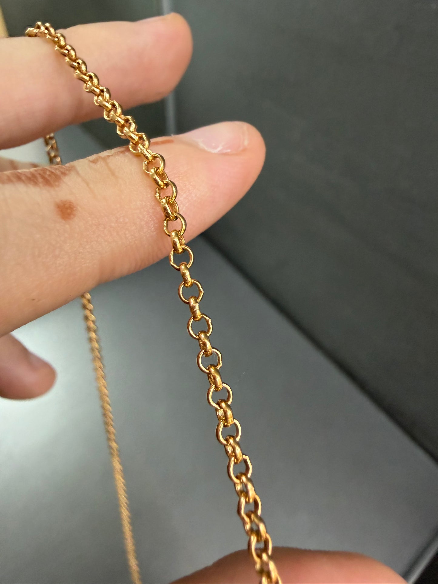 Chrome Hearts 22k Emerald Safety Pin Necklace 45cm
