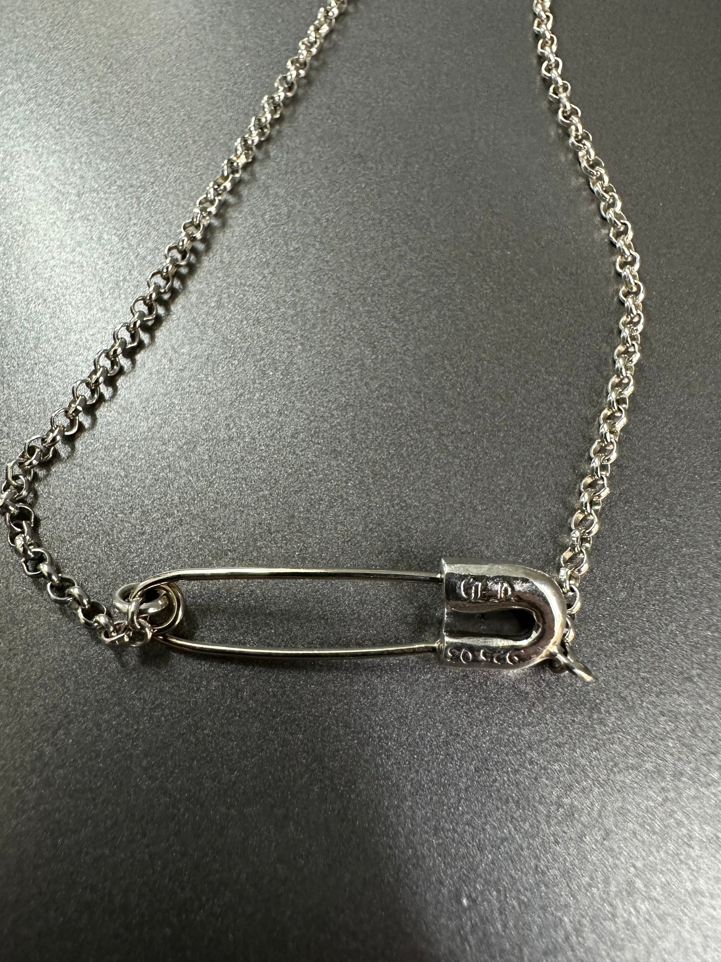 Chrome Hearts Safety Pin Necklace
