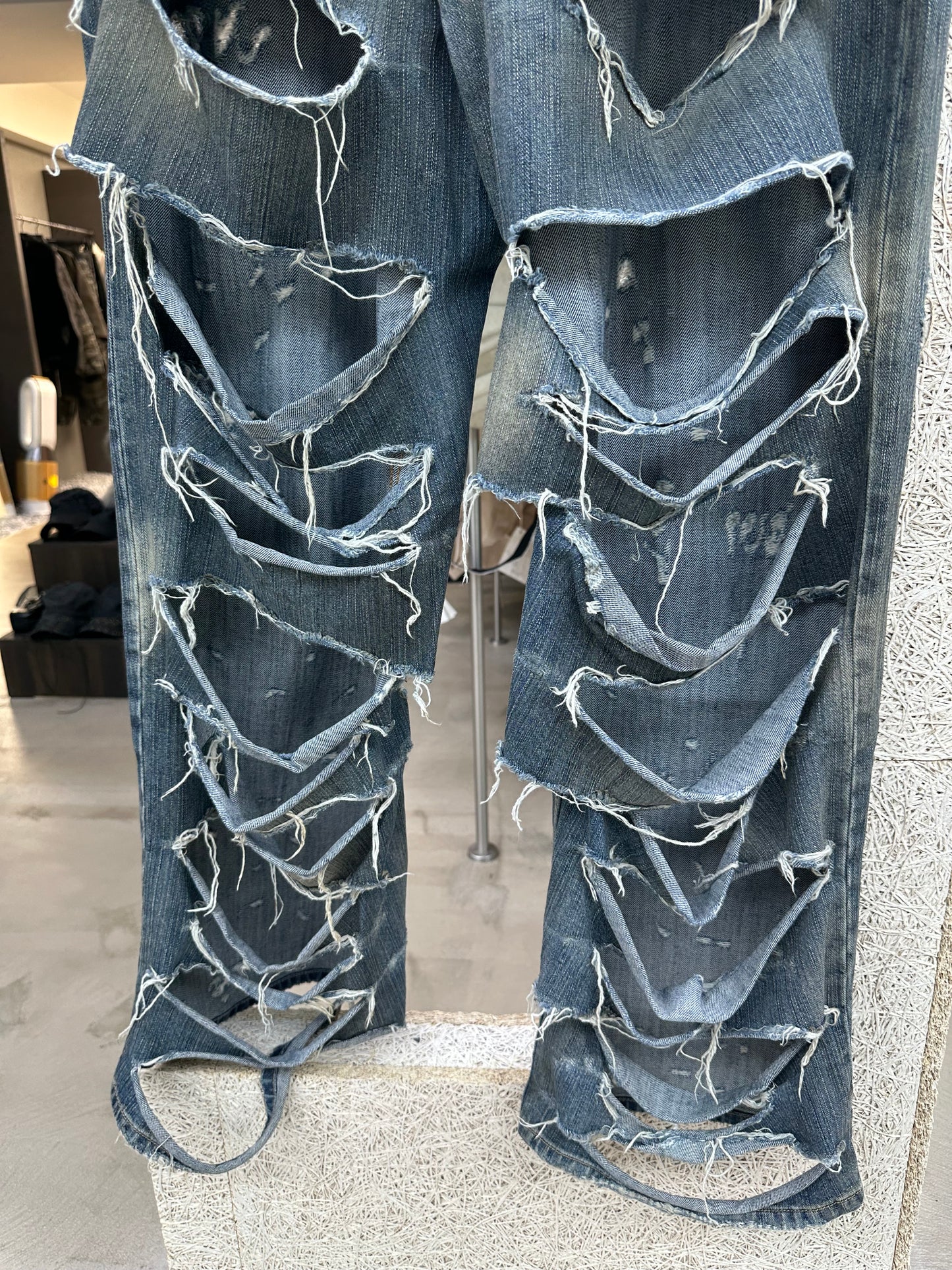 Balenciaga Super Destroyed Jeans Vic Runway Limited
