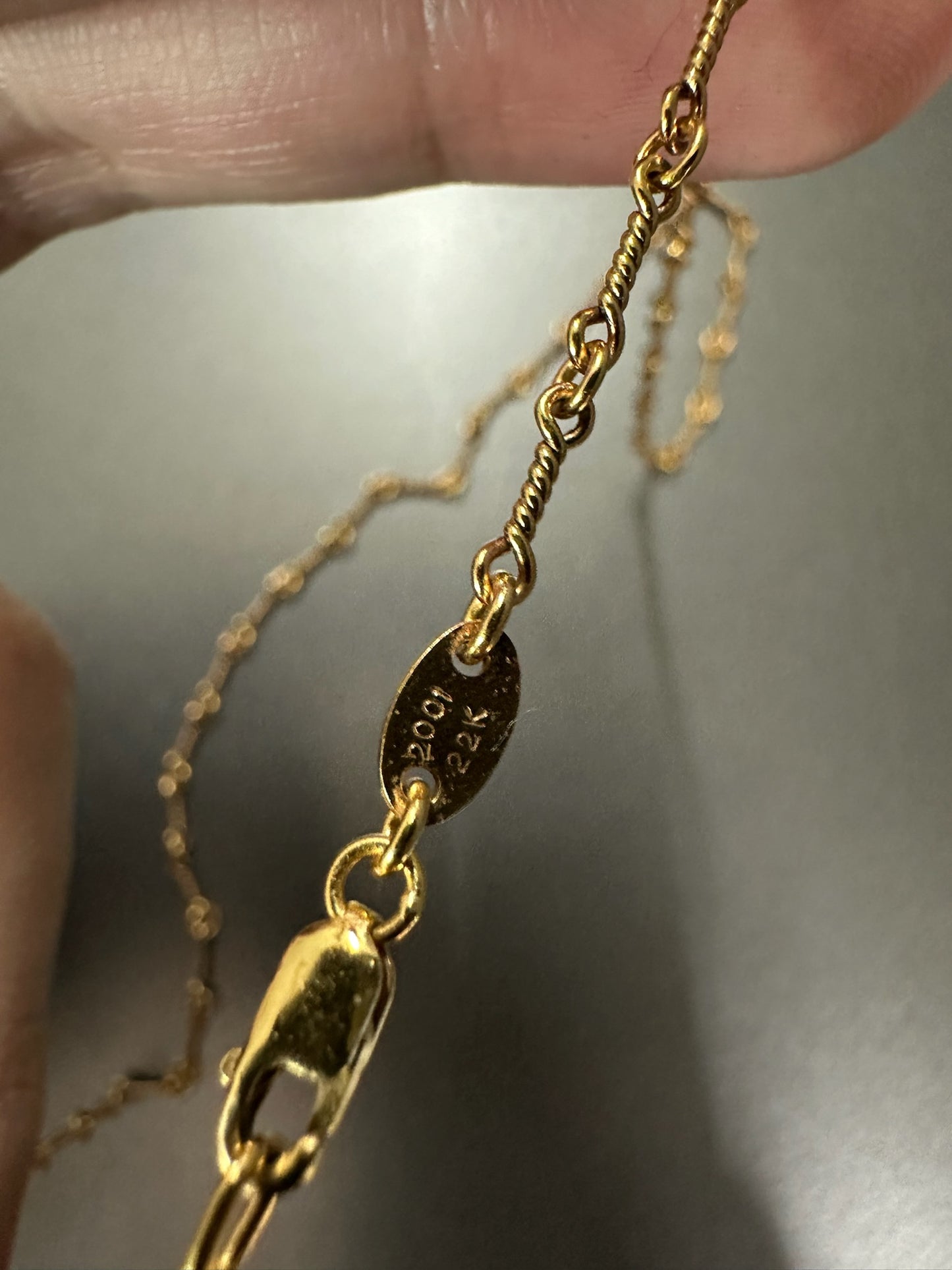 Chrome Hearts 22k Twist chain