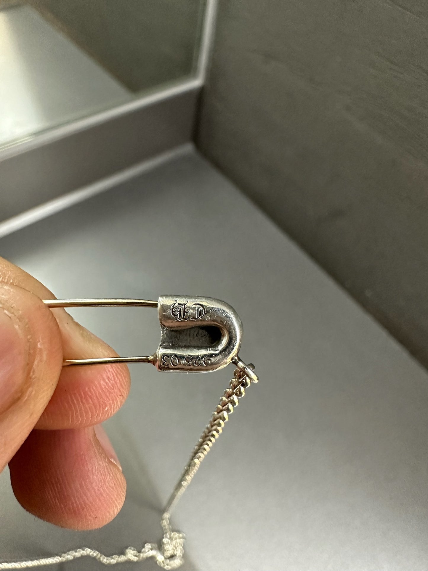 Chrome Hearts Safety Pin Necklace 50cm