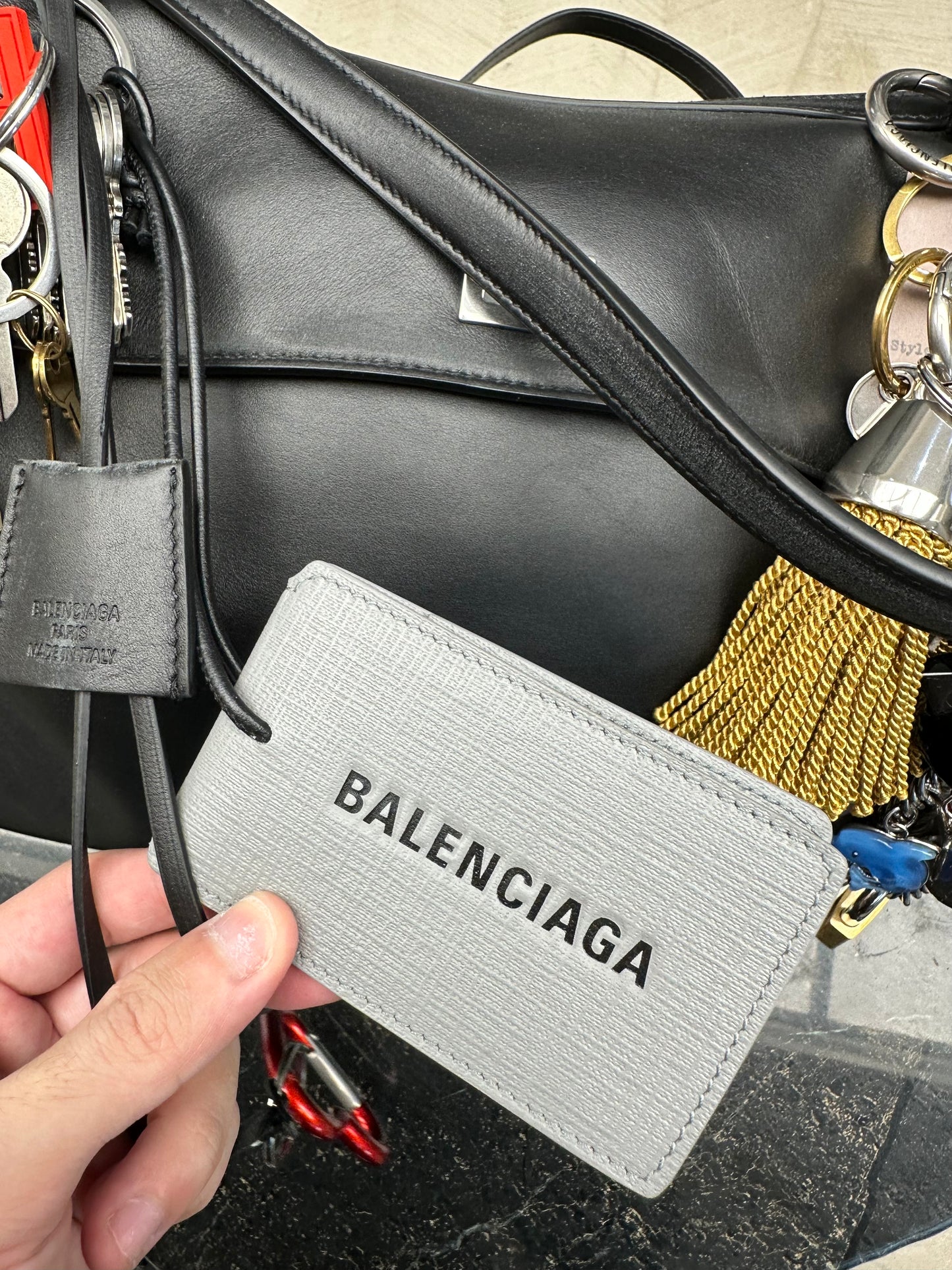 Balenciaga Rodeo Large Handbag with Charm