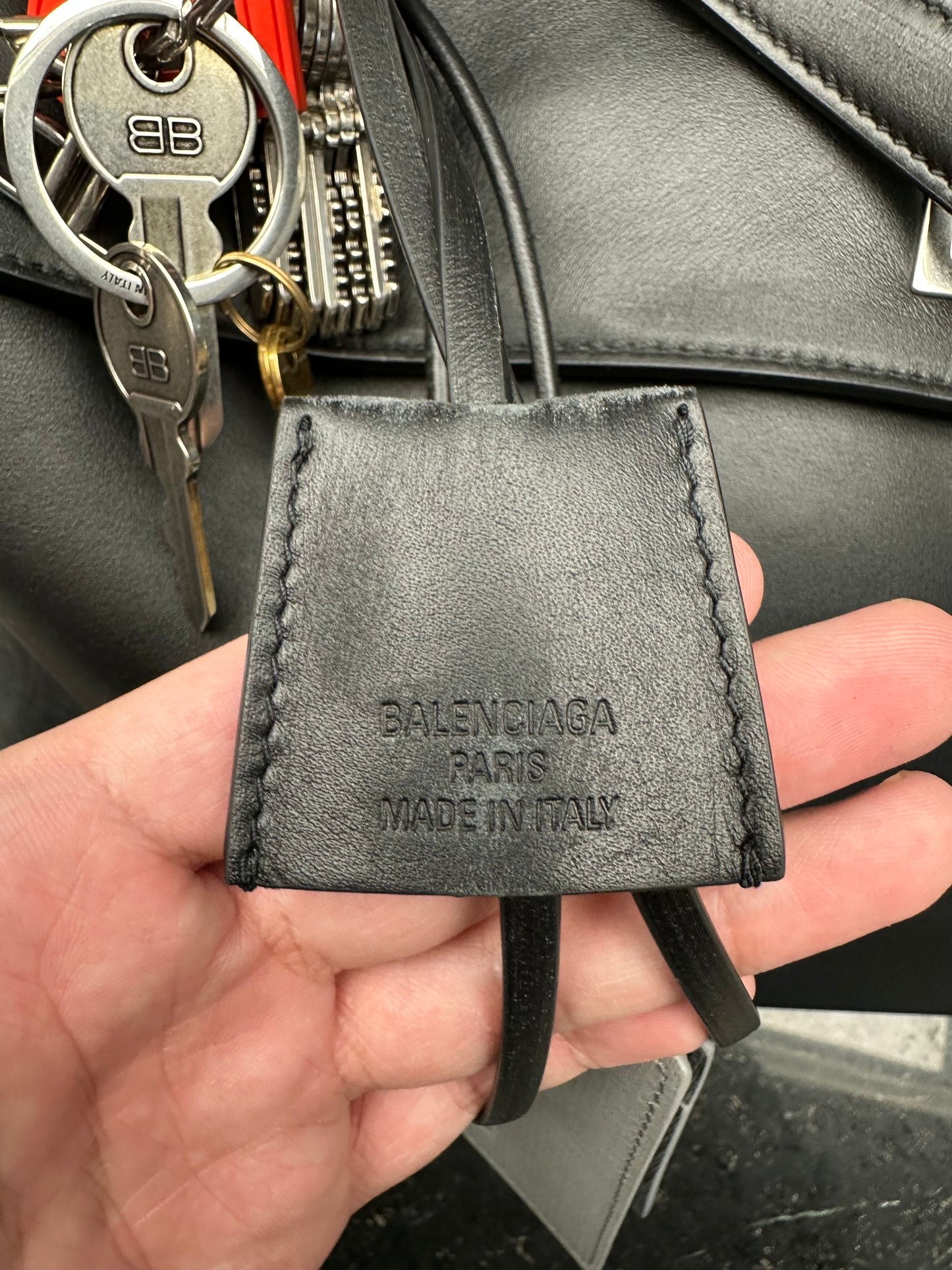 Balenciaga Rodeo Large Handbag with Charm