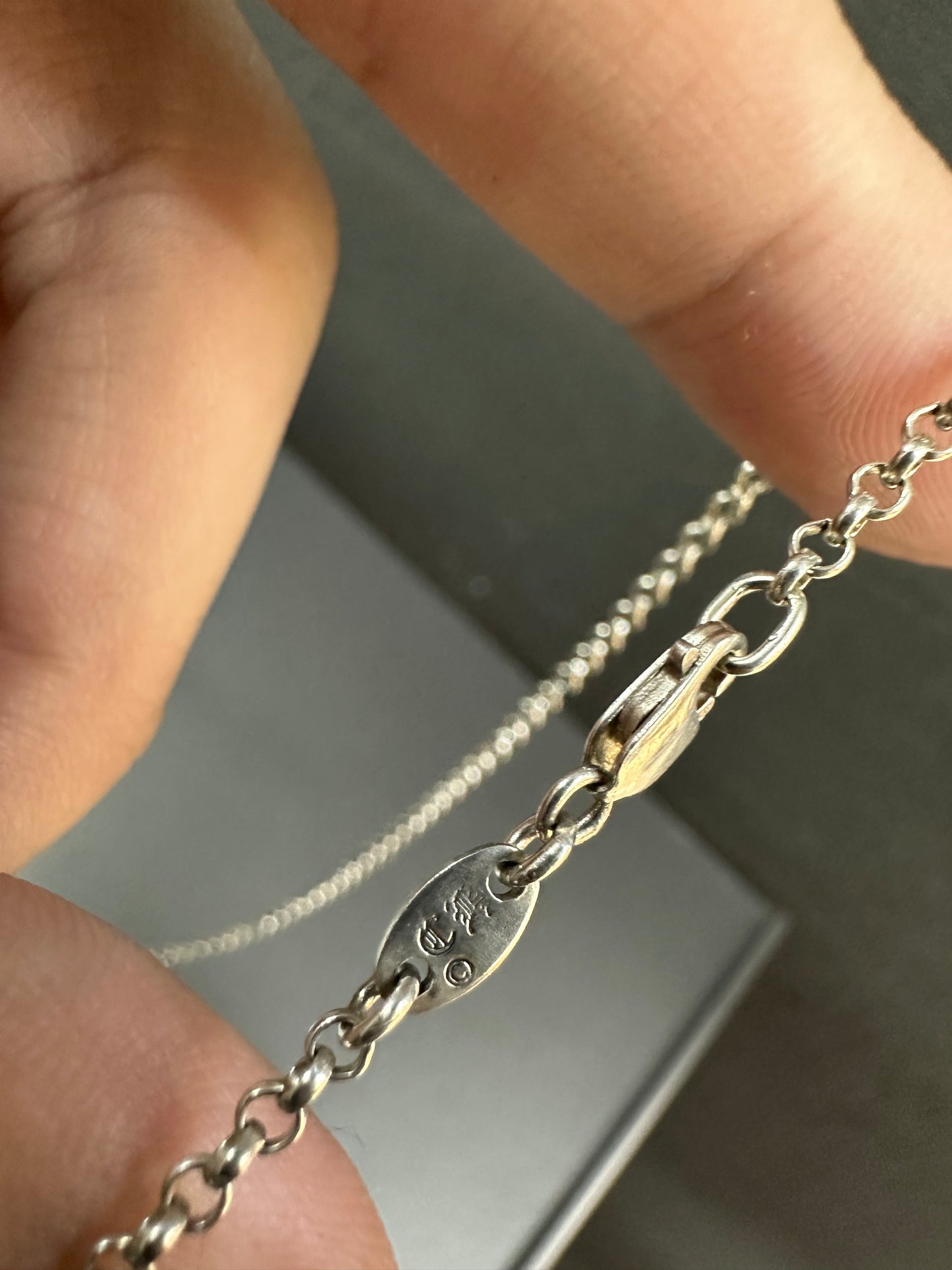 Chrome Hearts Safety Pin Necklace with Diamond