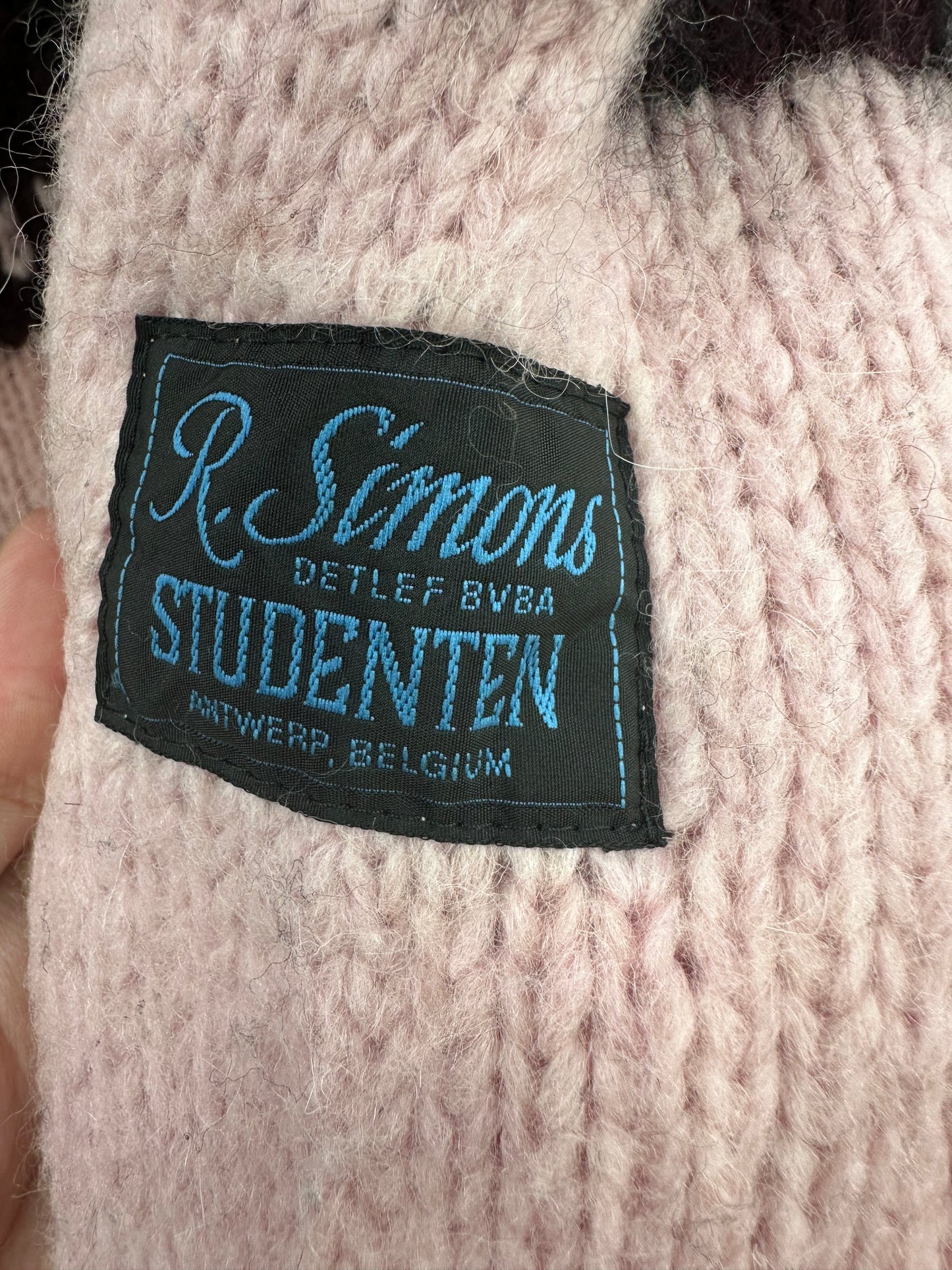 Raf Simons Studenten Pink Sweater