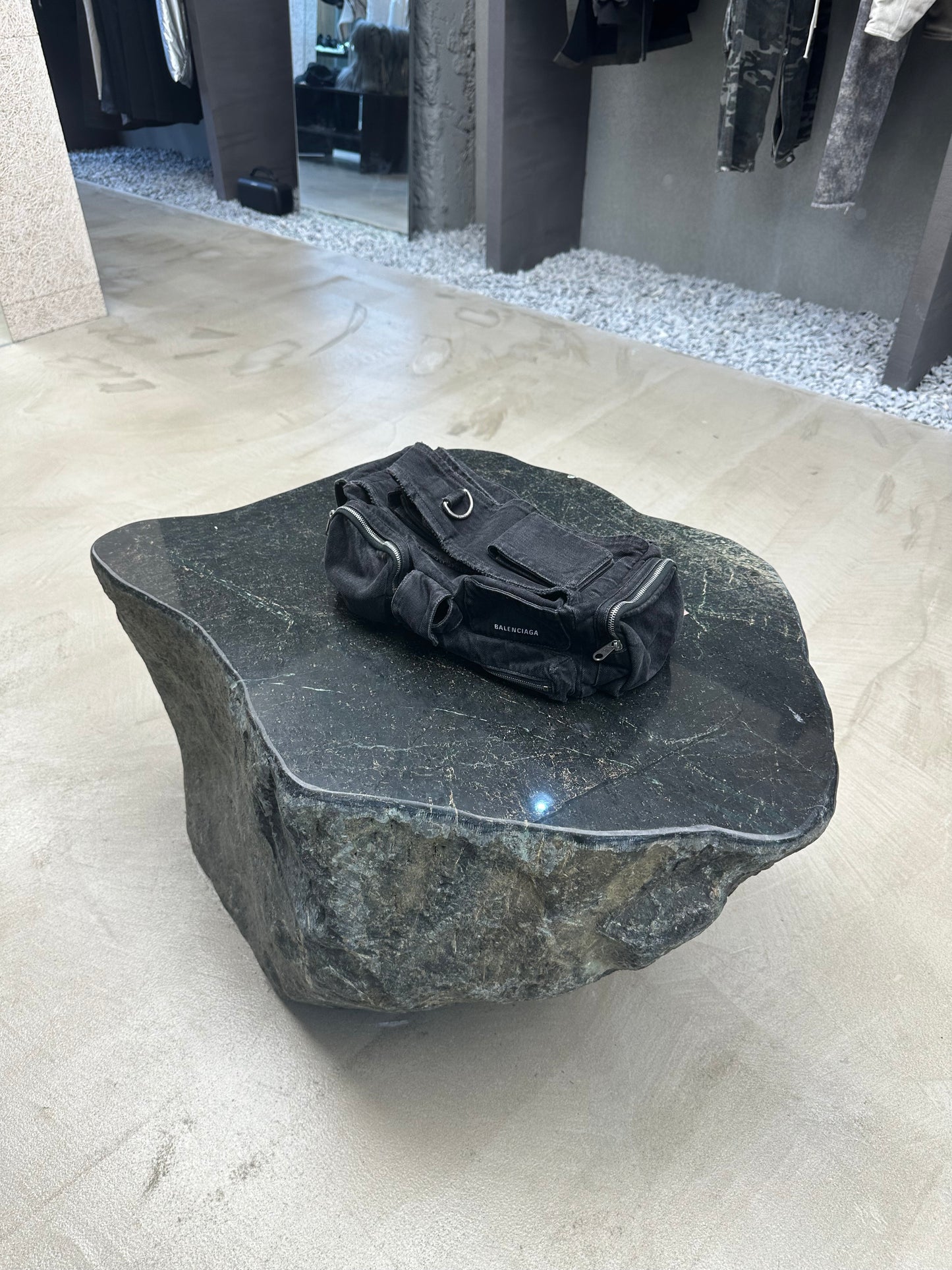 Balenciaga Superbusy Denim Shoulder Bag