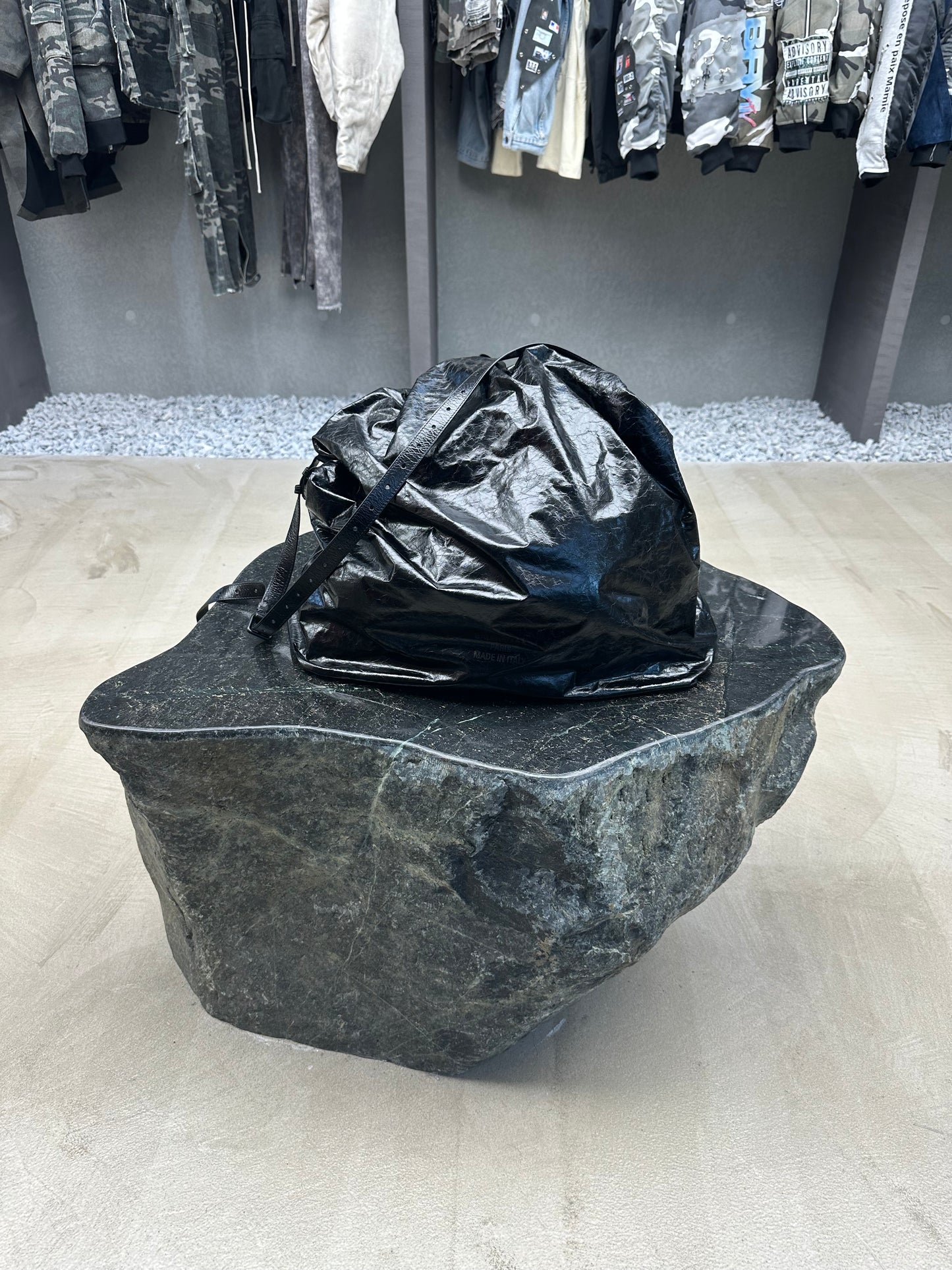 Balenciaga Leather Trash Bag
