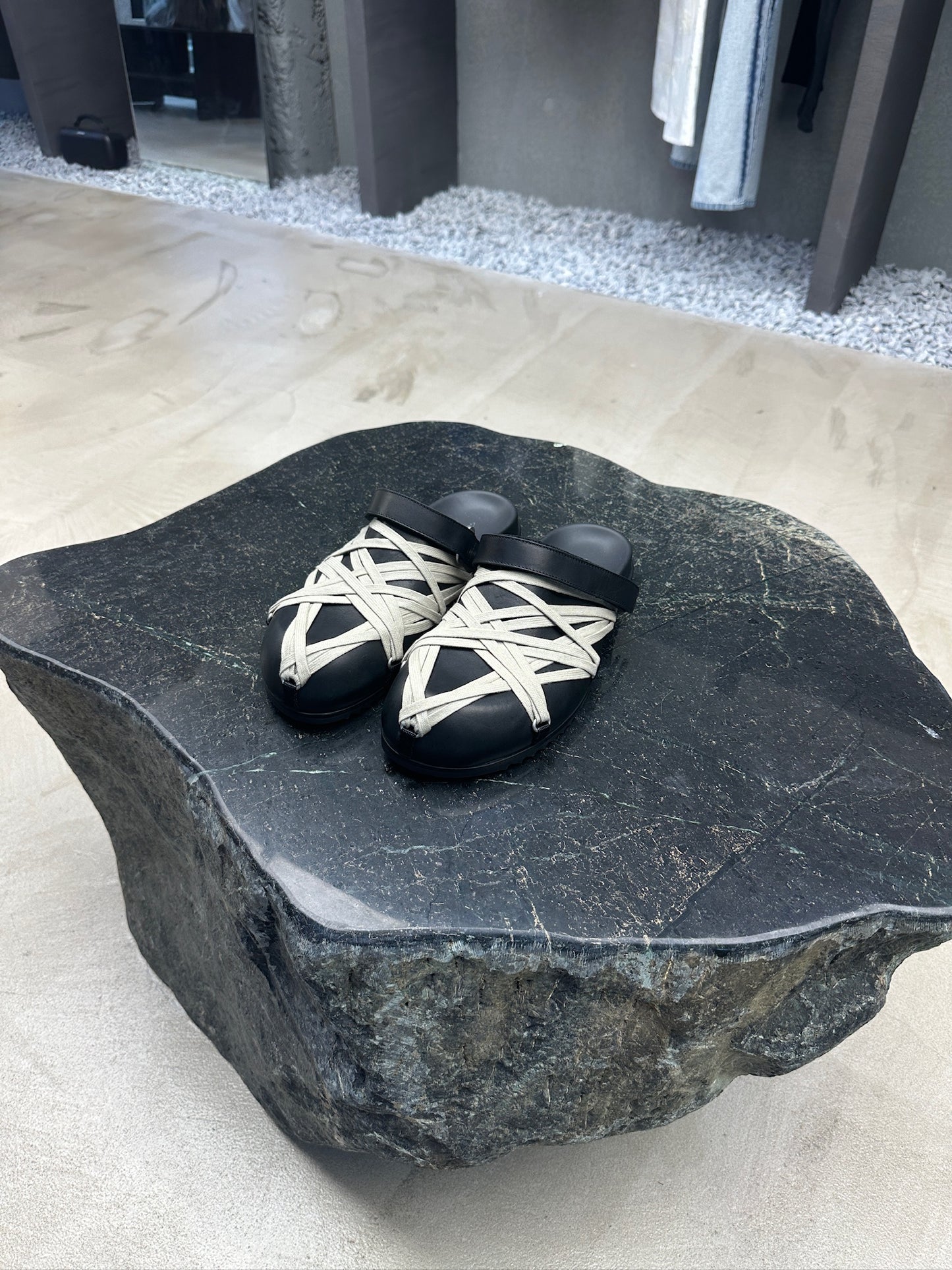 Rick Owens Megalaced Mule Granola