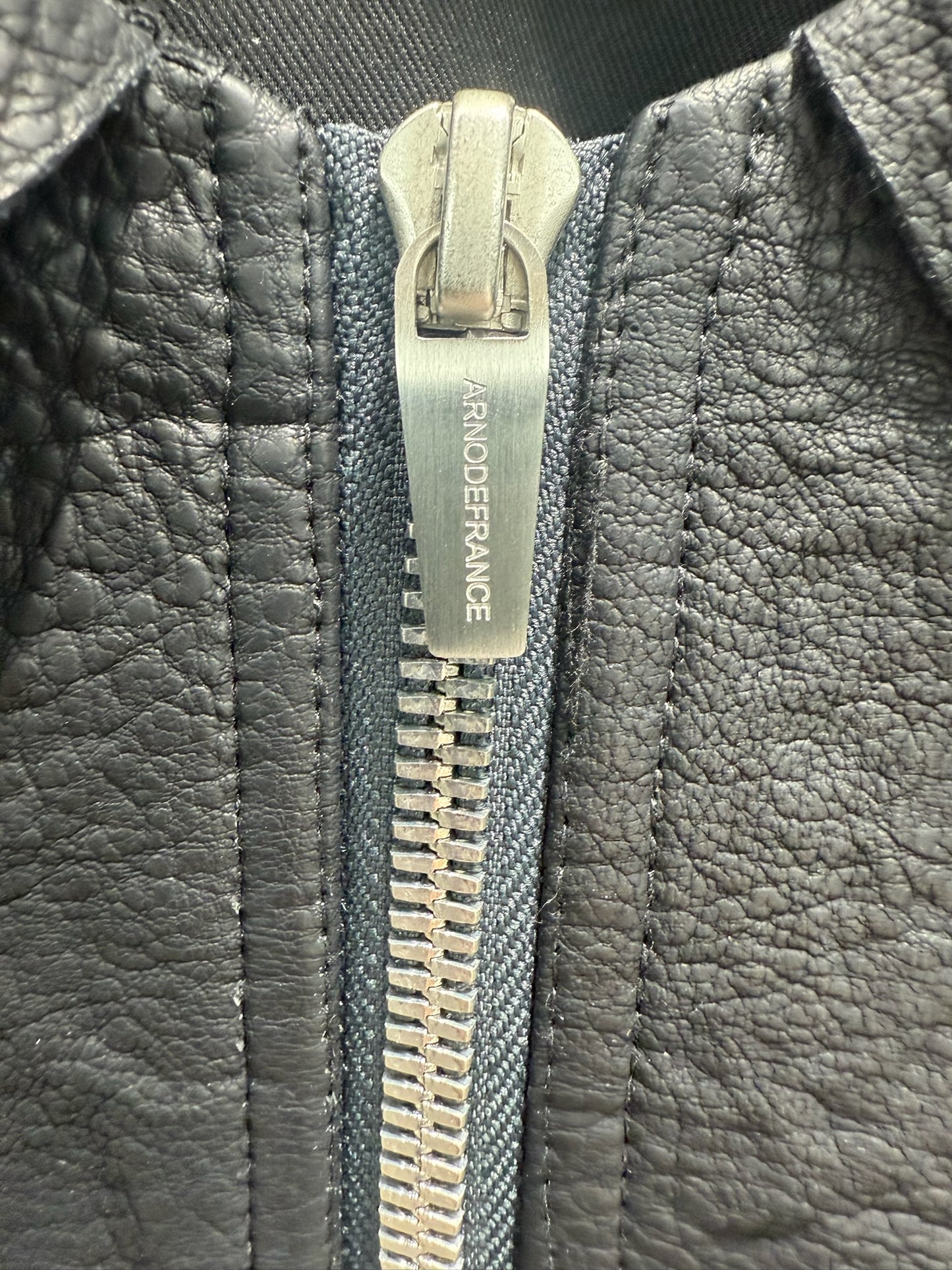ADF Metalized Leather Jacket