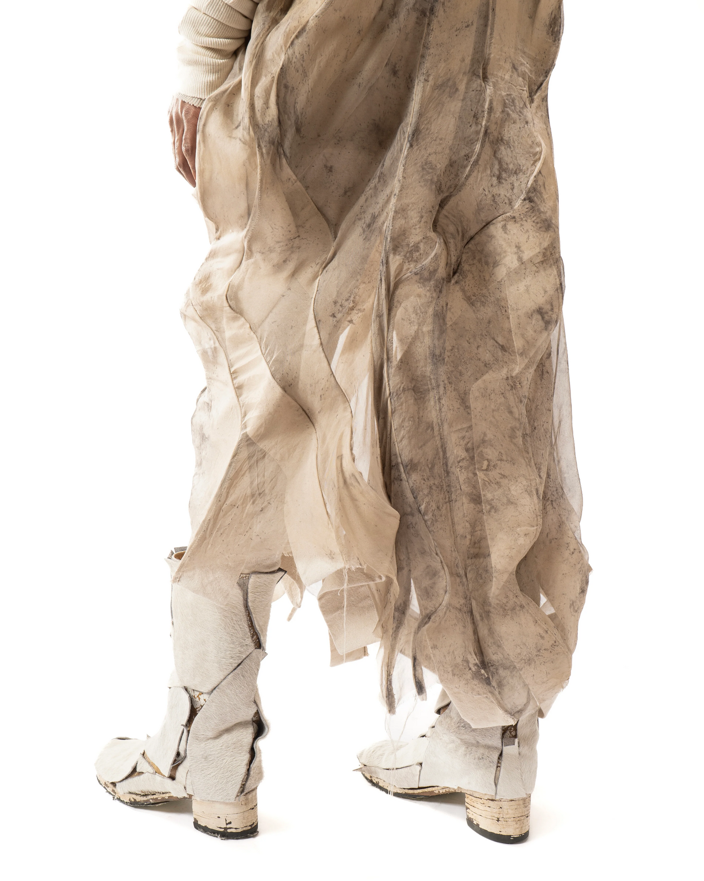 JAS Iron Reversible Sheer Post Human Skirt
