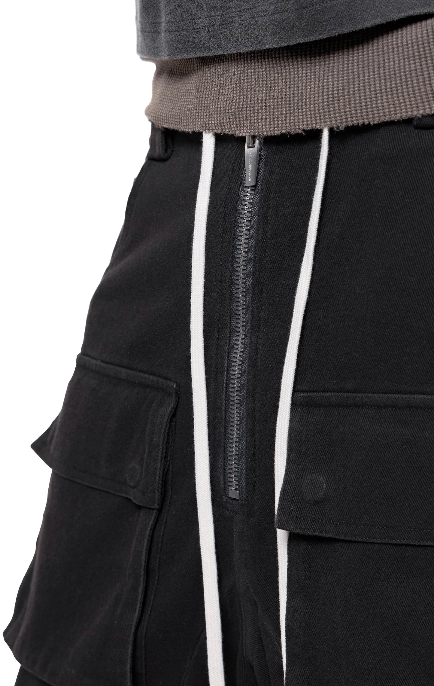 ADF DENIM CARGO MEGA SHORTS
