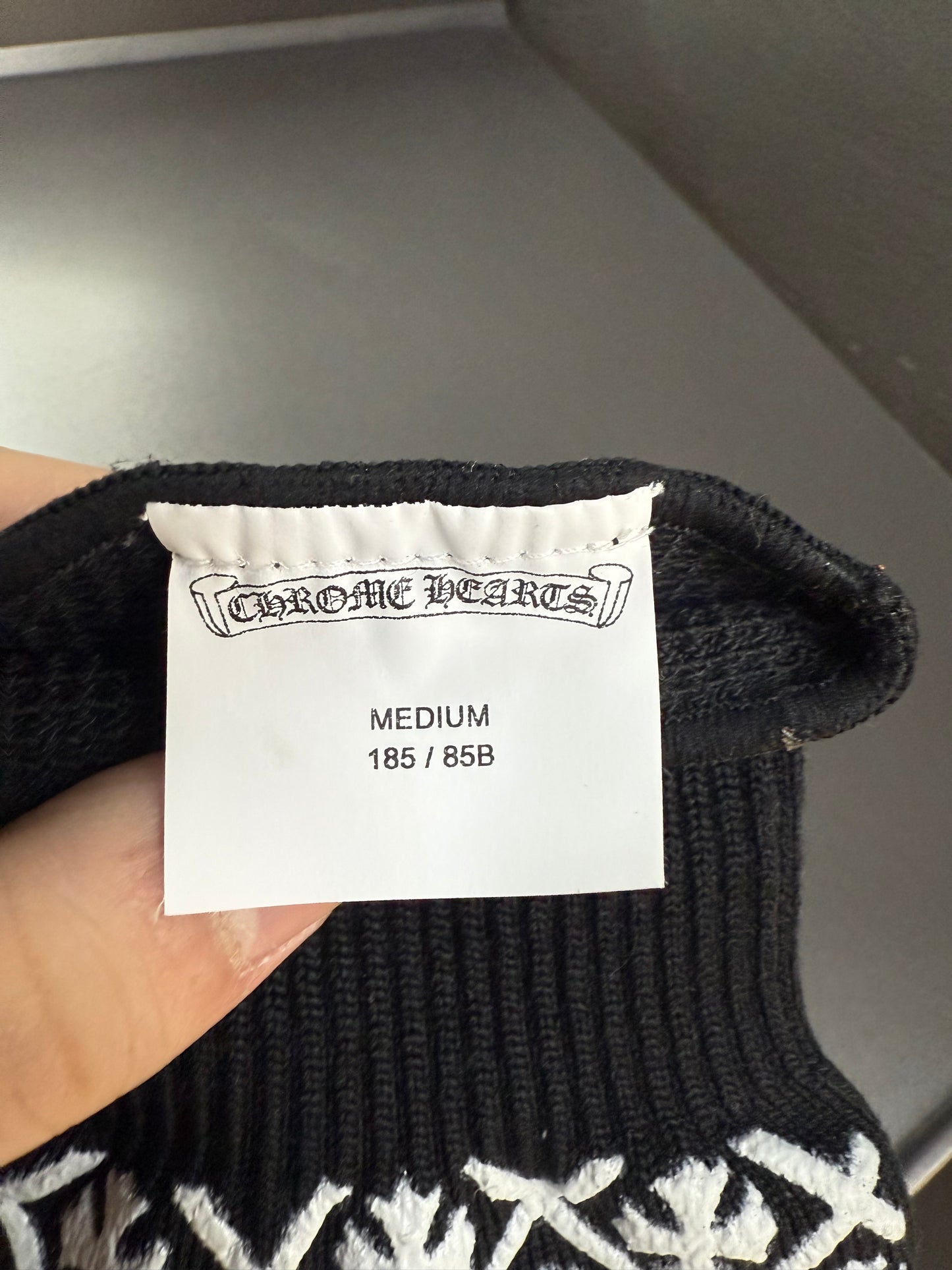 Chrome Hearts Script Cross Logo Gloves