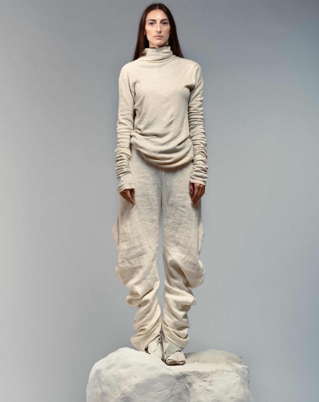 UNDYED SINGLE LAYER TURTLENECK