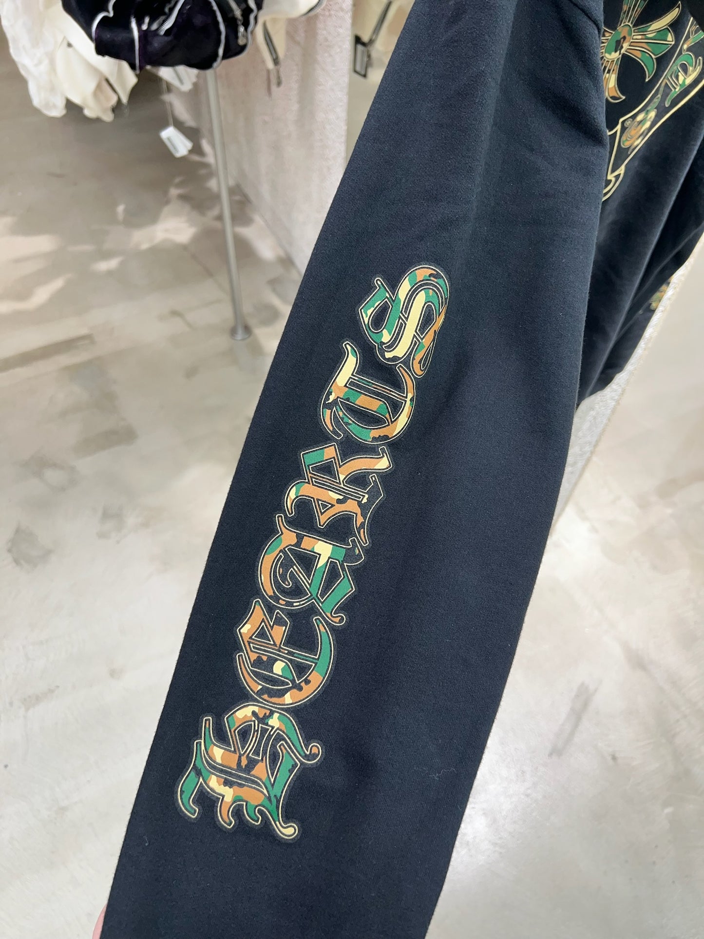 Chrome Hearts Cemetery Cross Camo Hoodie