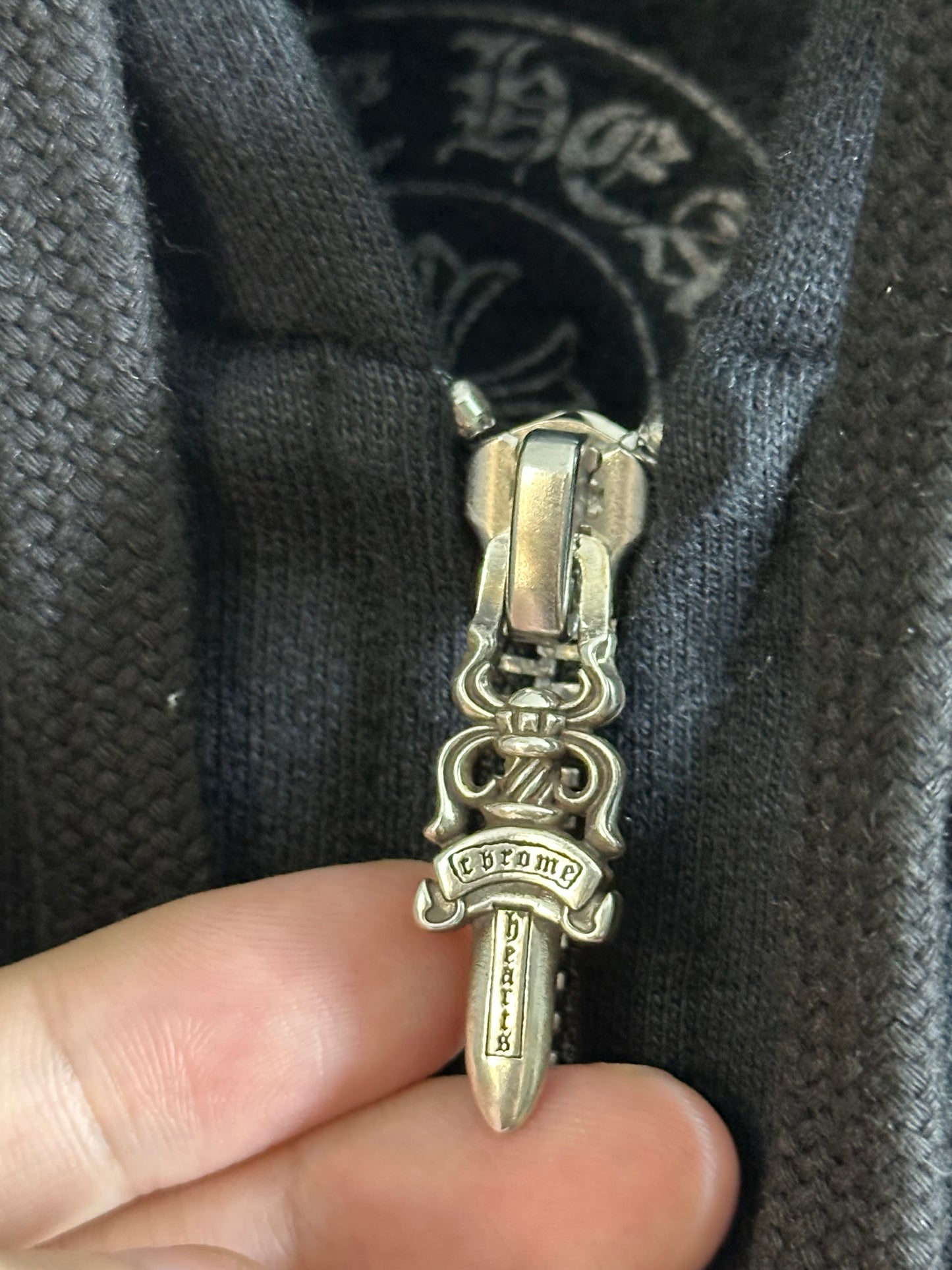 Chrome Hearts Multicolor Cemetery Cross Zip Up Hoodie