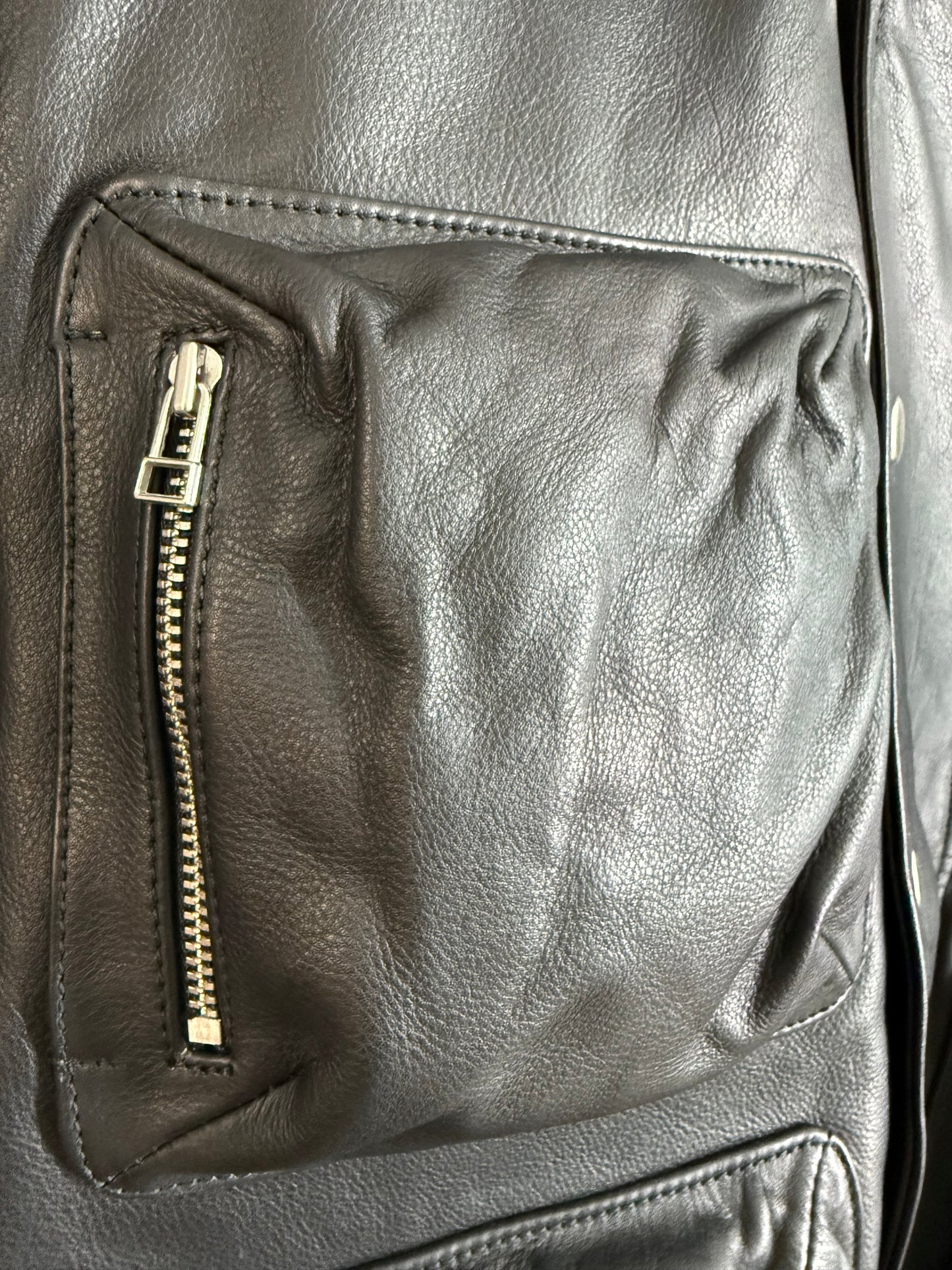 TONDOLO OTIDEA WORK LEATHER JACKET