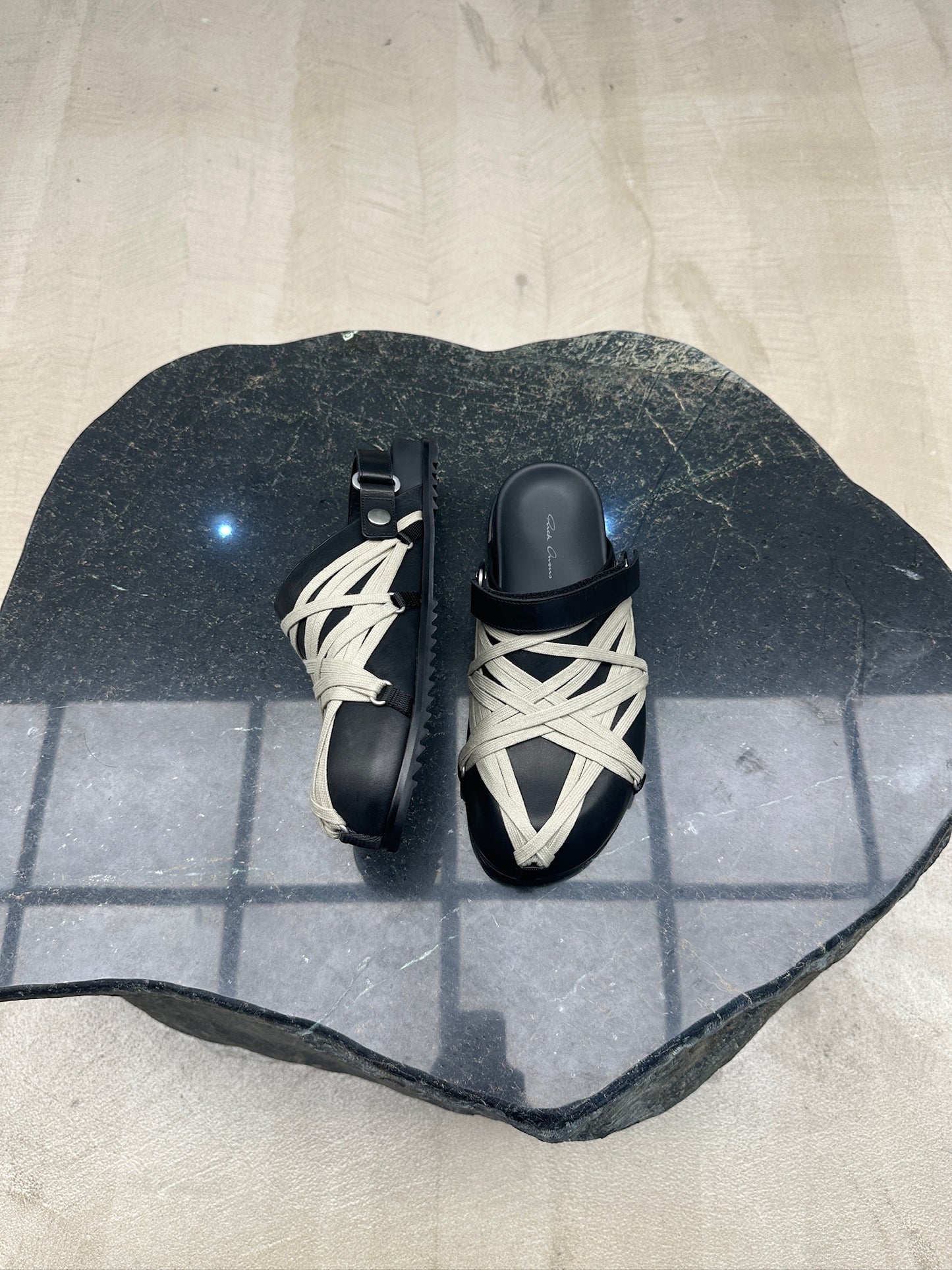Rick Owens Megalaced Mule Granola