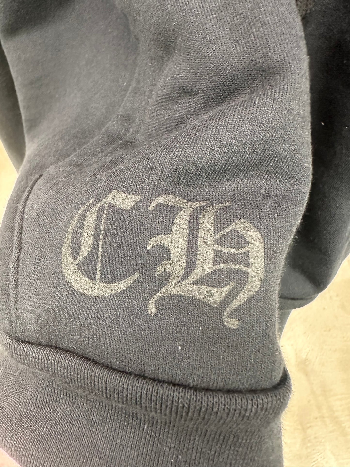 Chrome Hearts Gothic Script Zip-up Hoodie