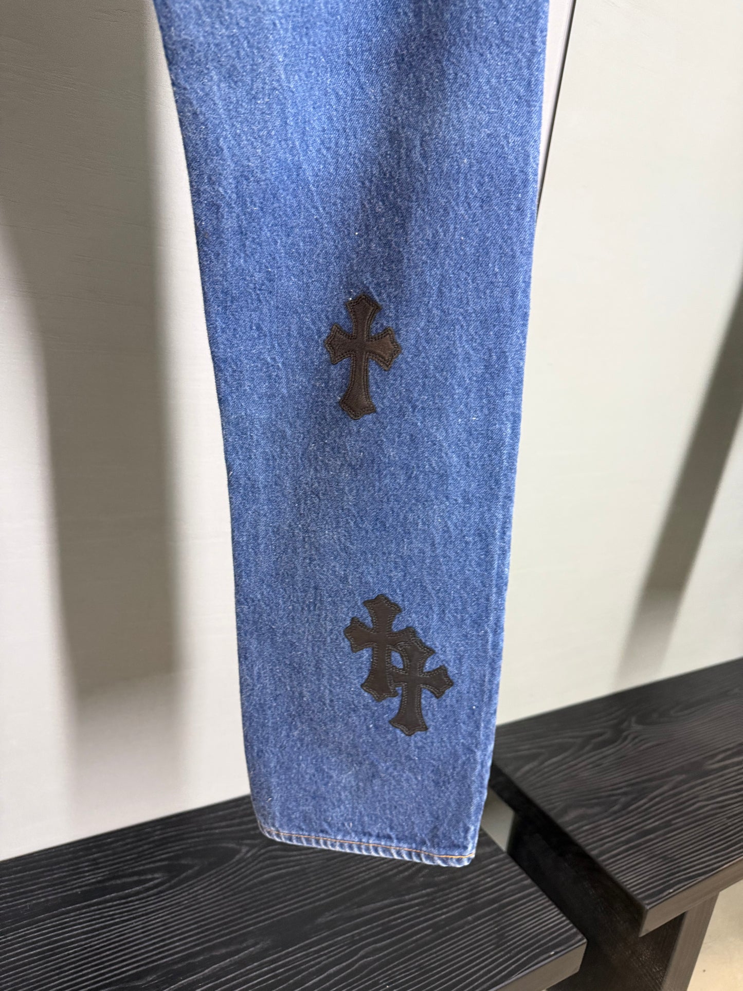 Chrome Hearts Levi’s Leather Patch 501 Jeans