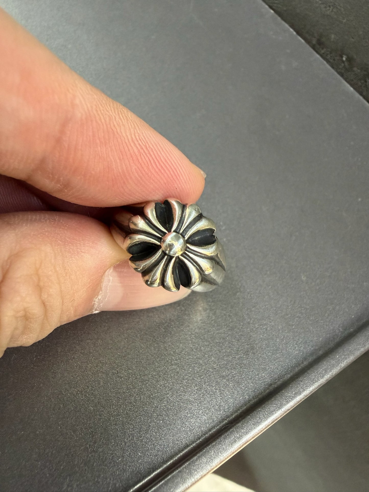 Chrome Hearts Cut Out Maltese Plus Ring