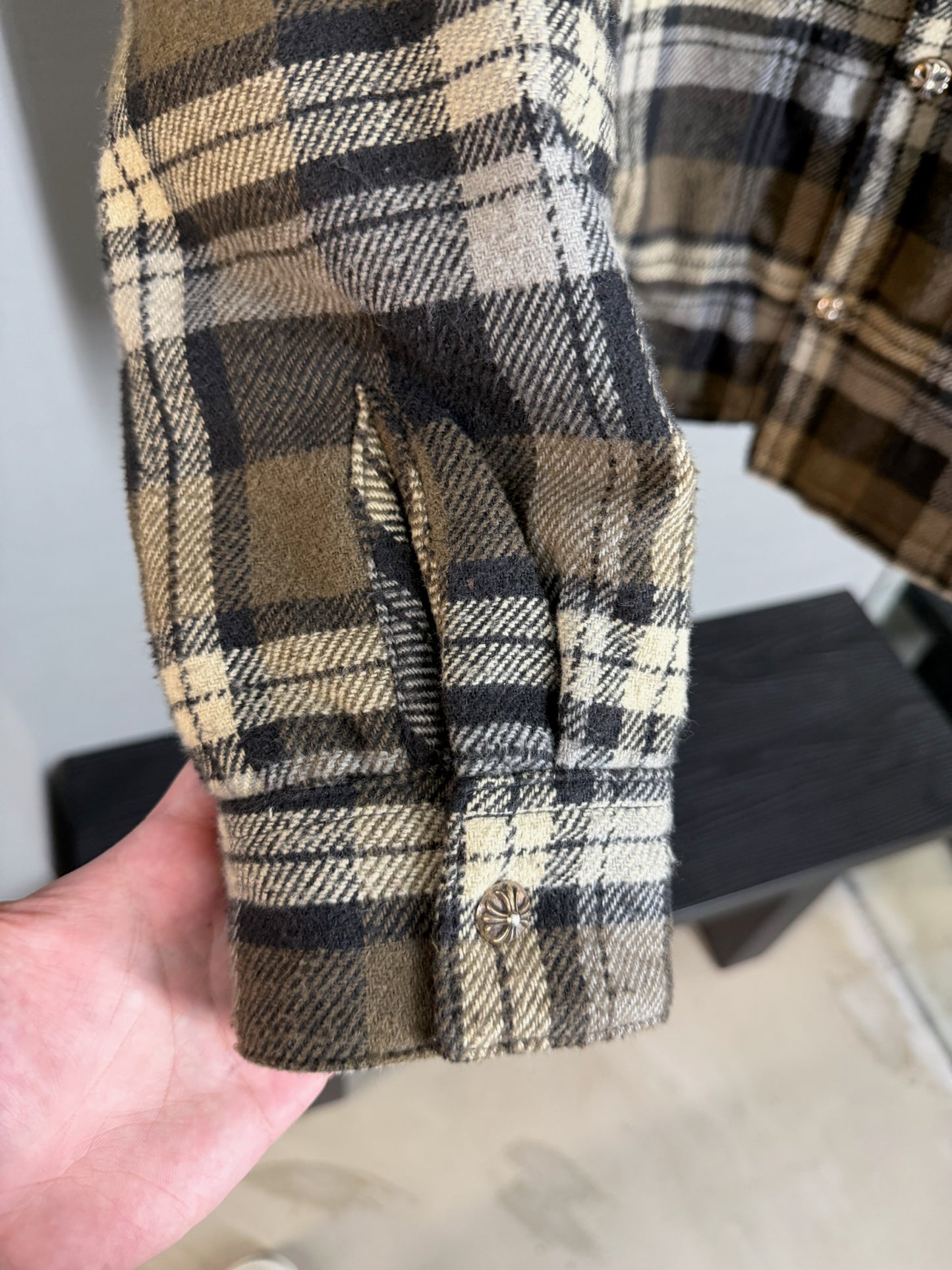 Chrome Hearts Flannel Work Dog Shirt