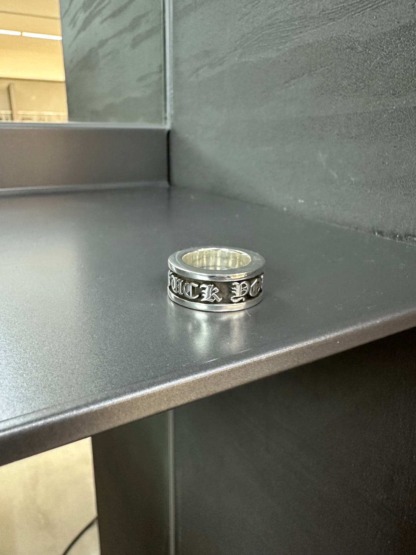 Chrome Hearts Cross “Fuck You”Spinner Ring