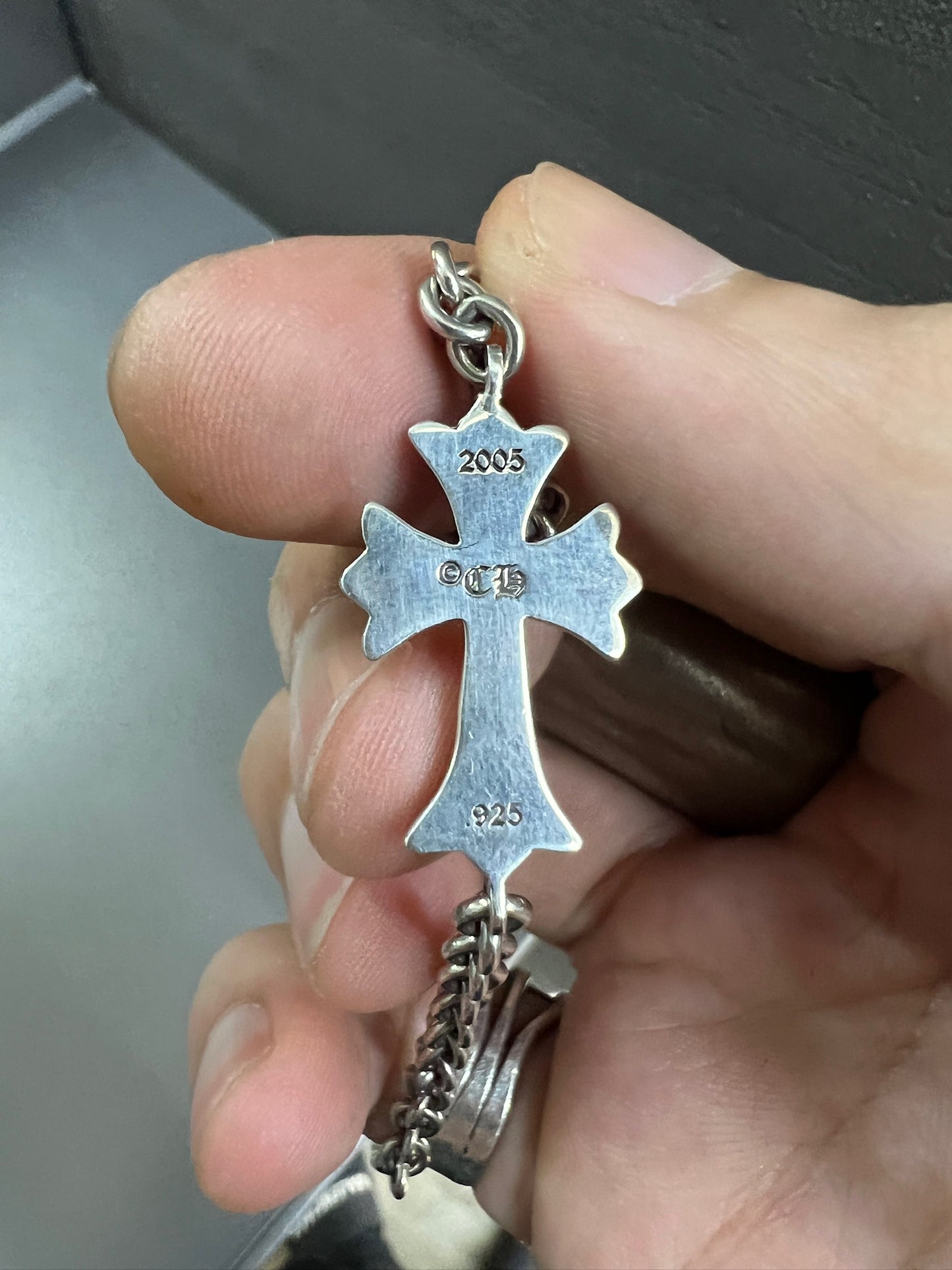 Chrome Hearts tiny cross bracelet