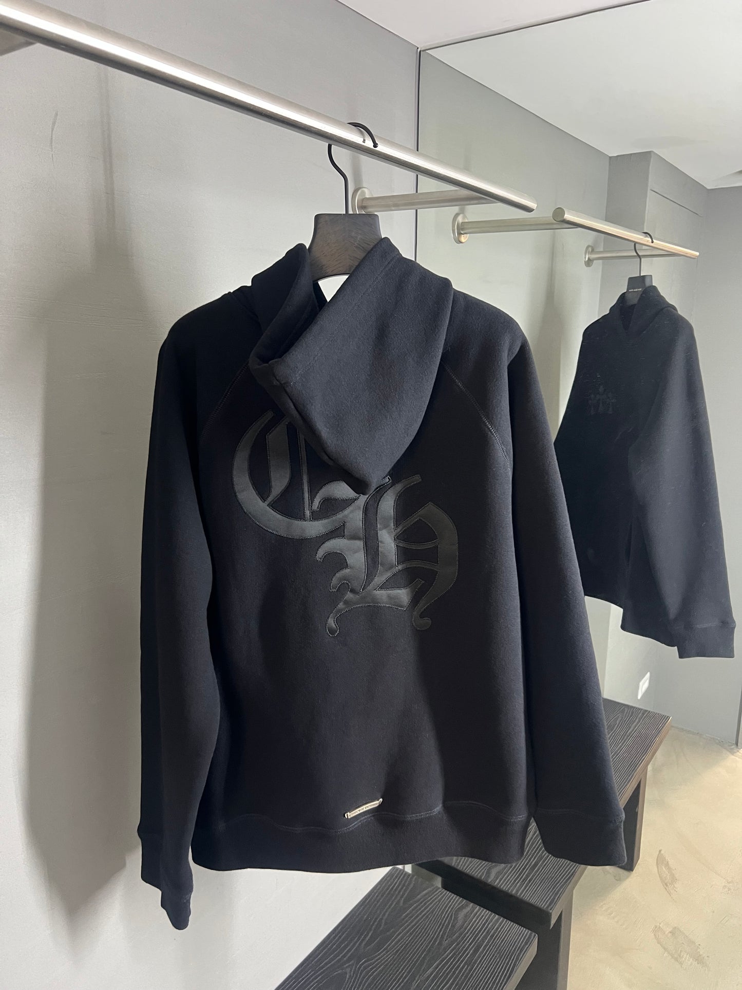 Chrome Hearts Cemetery Triple Cross Patch Hoodie