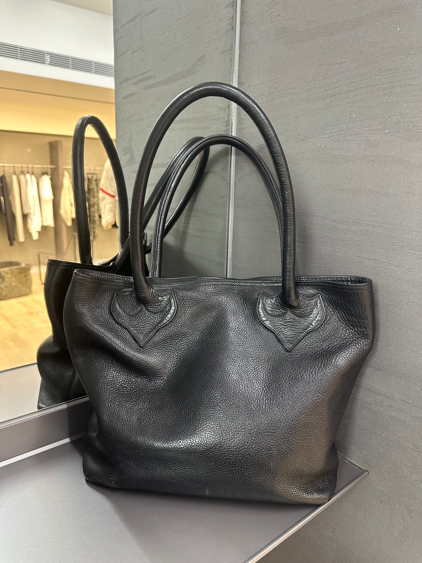 Chrome Hearts Cross Leather Patch Tote Bag