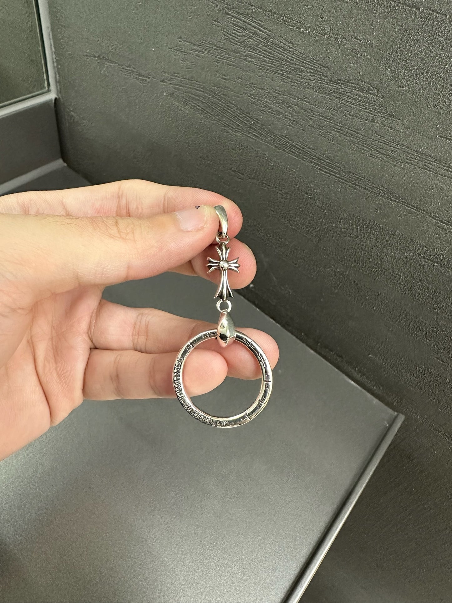 Chrome Hearts Tiny Cross with Ring Pendant