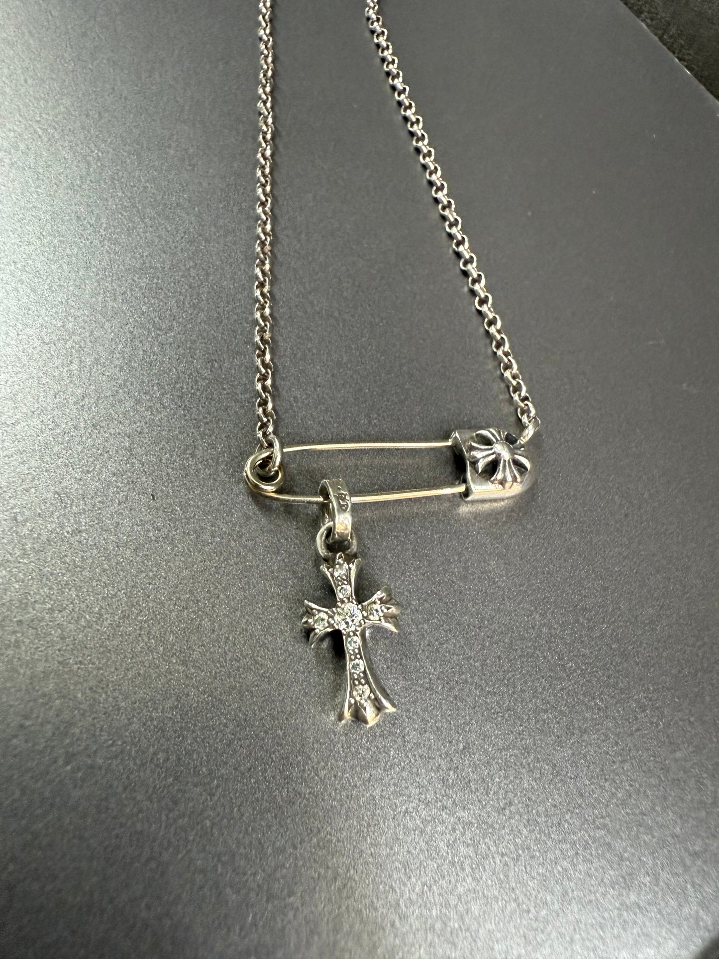 Chrome Hearts Safety Pin Necklace