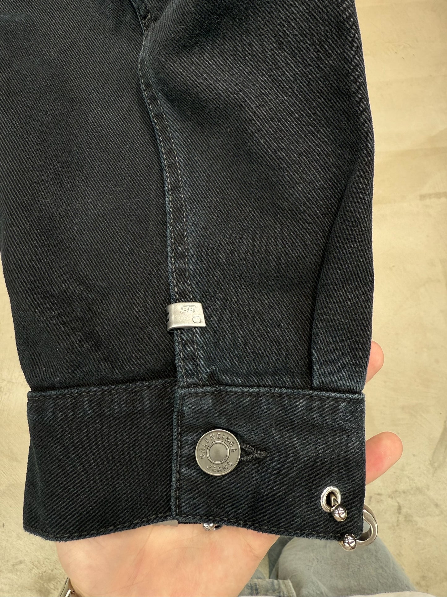 Balenciaga Pierced Denim Jacket