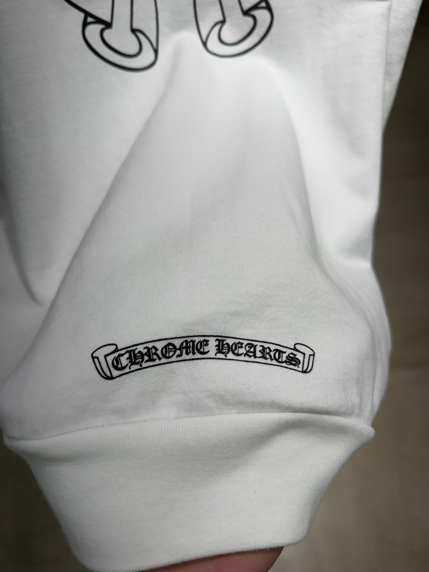 Chrome Hearts Horseshoe Floral Cross Zip-up Hoodie