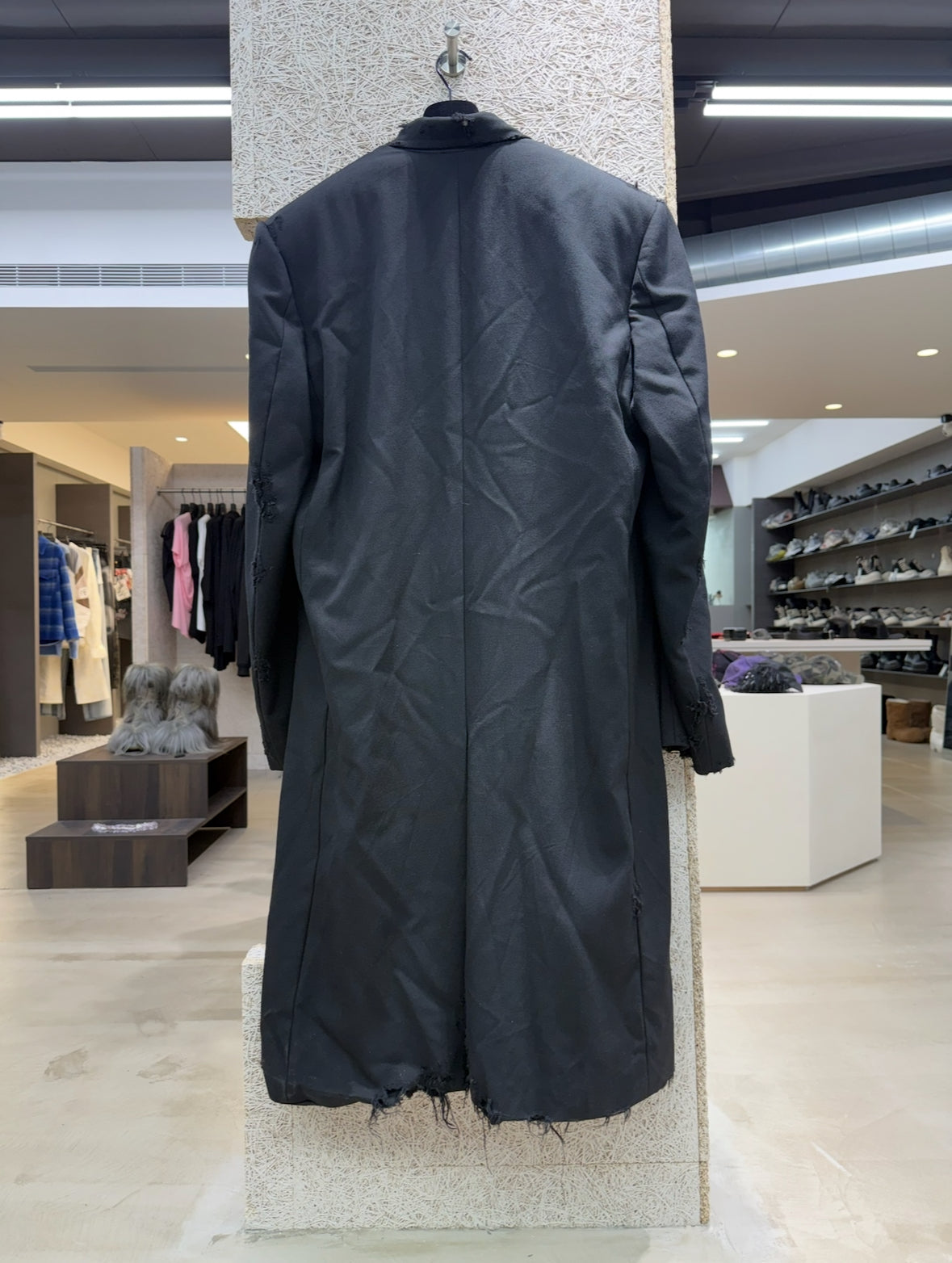Balenciaga Shoulder Pad Long Coat
