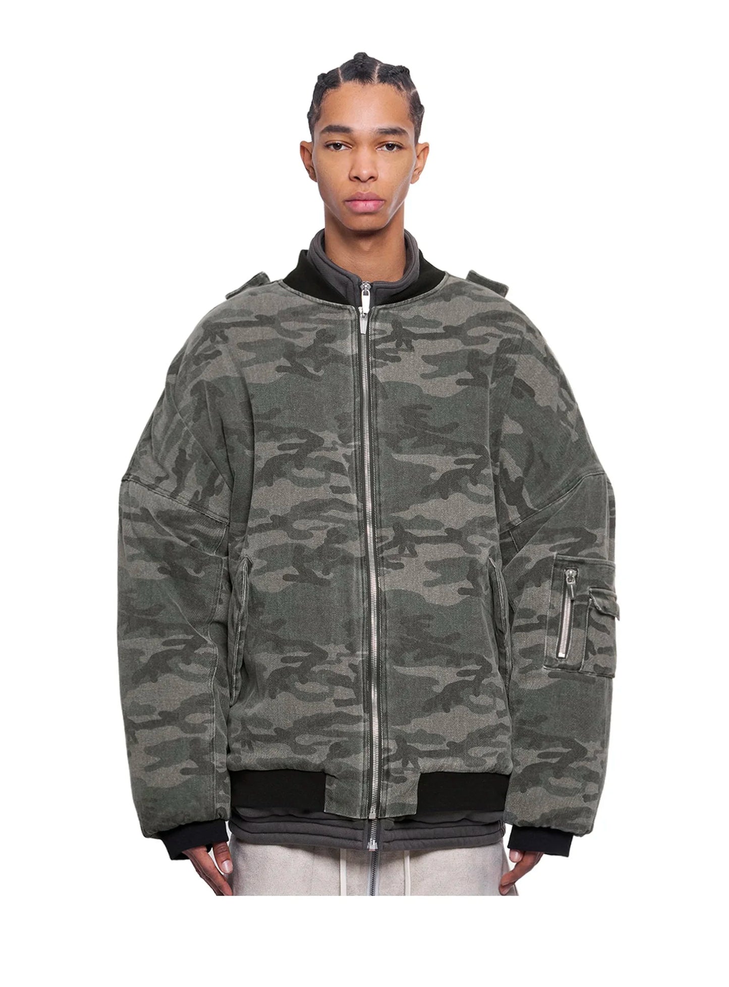 ADF CAMO BOMBER JACKET