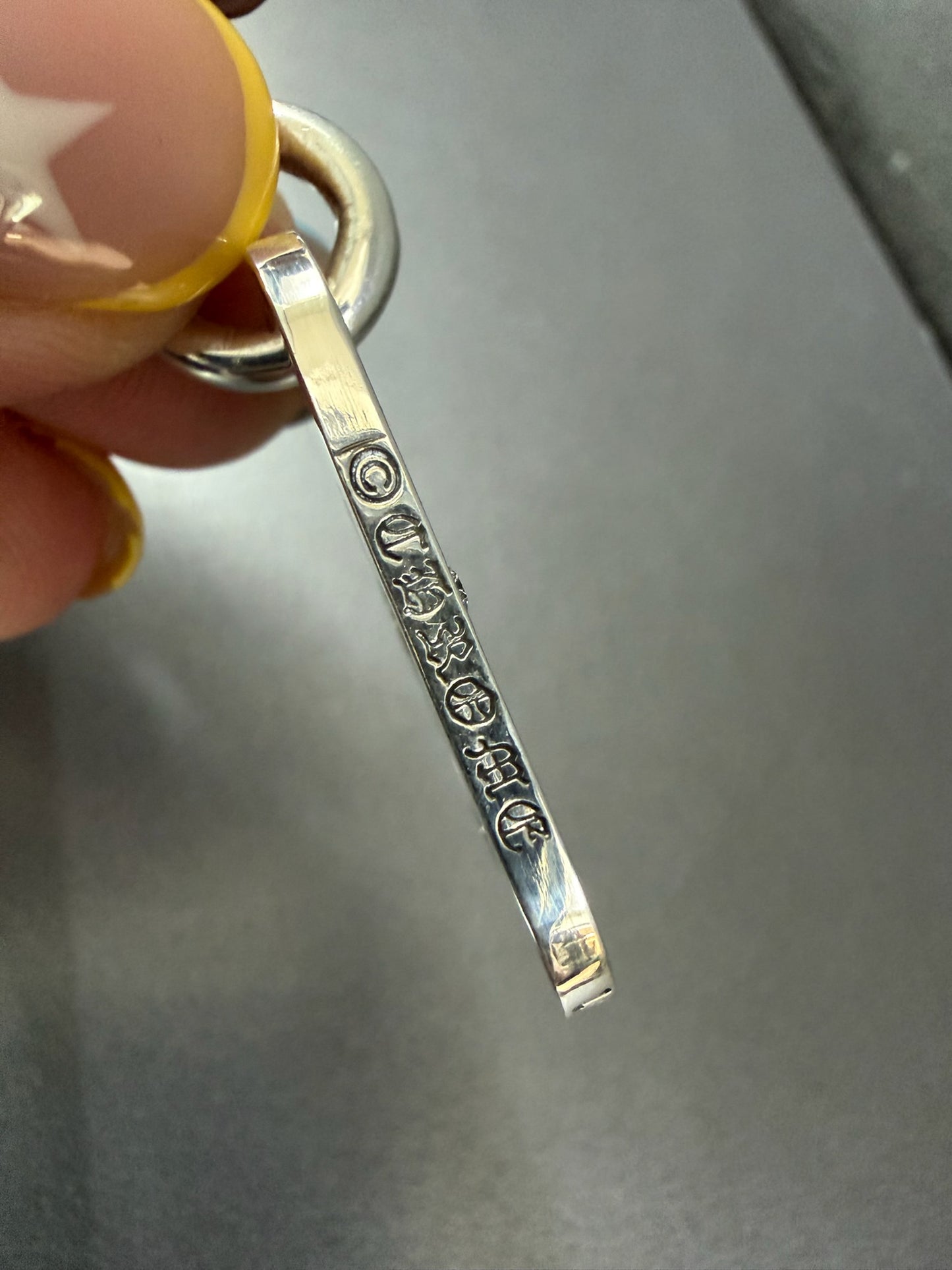 Chrome Hearts Diamonds Dog Tag Necklace