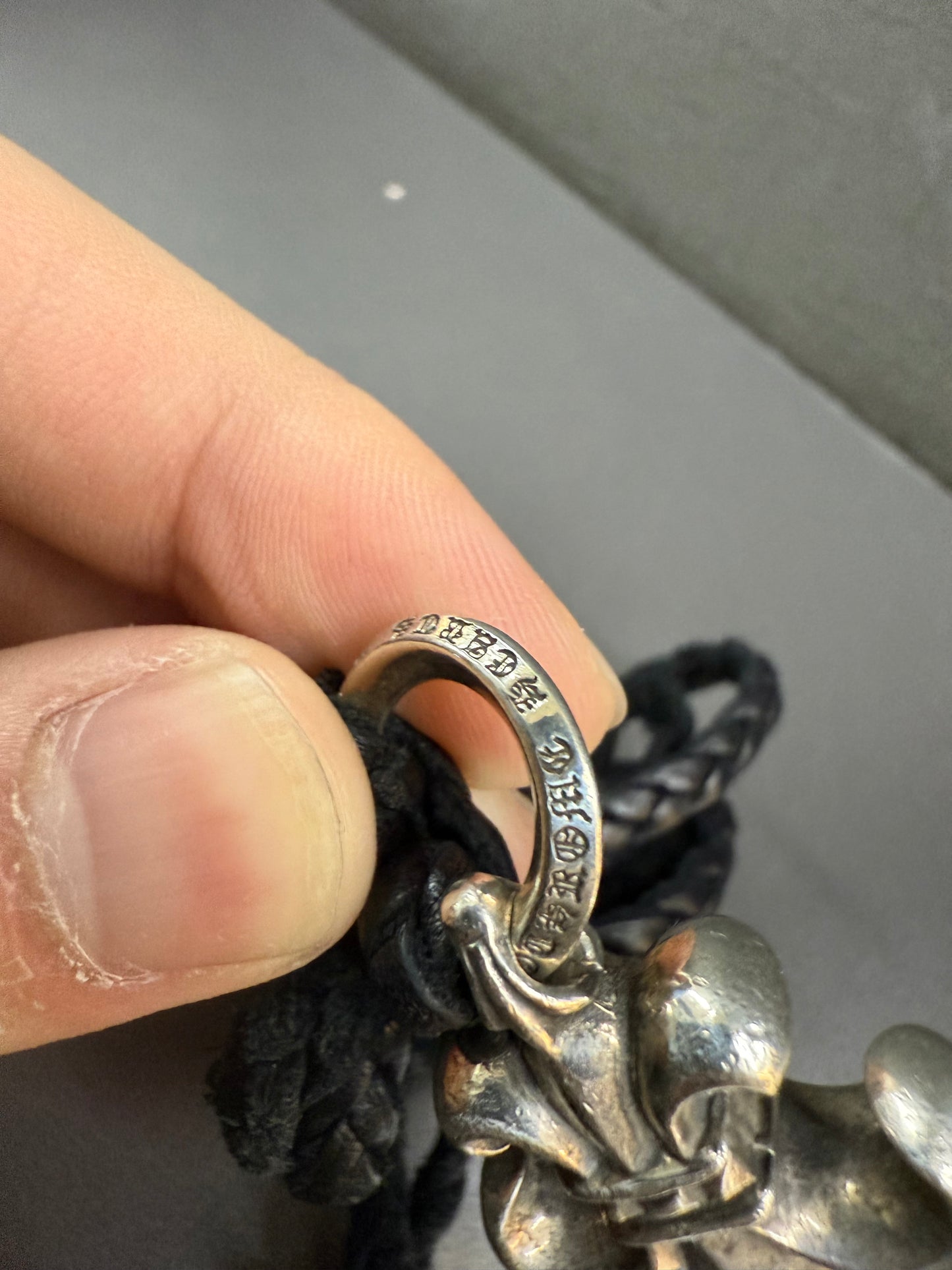 Chrome Hearts Fleur Leather Pendant