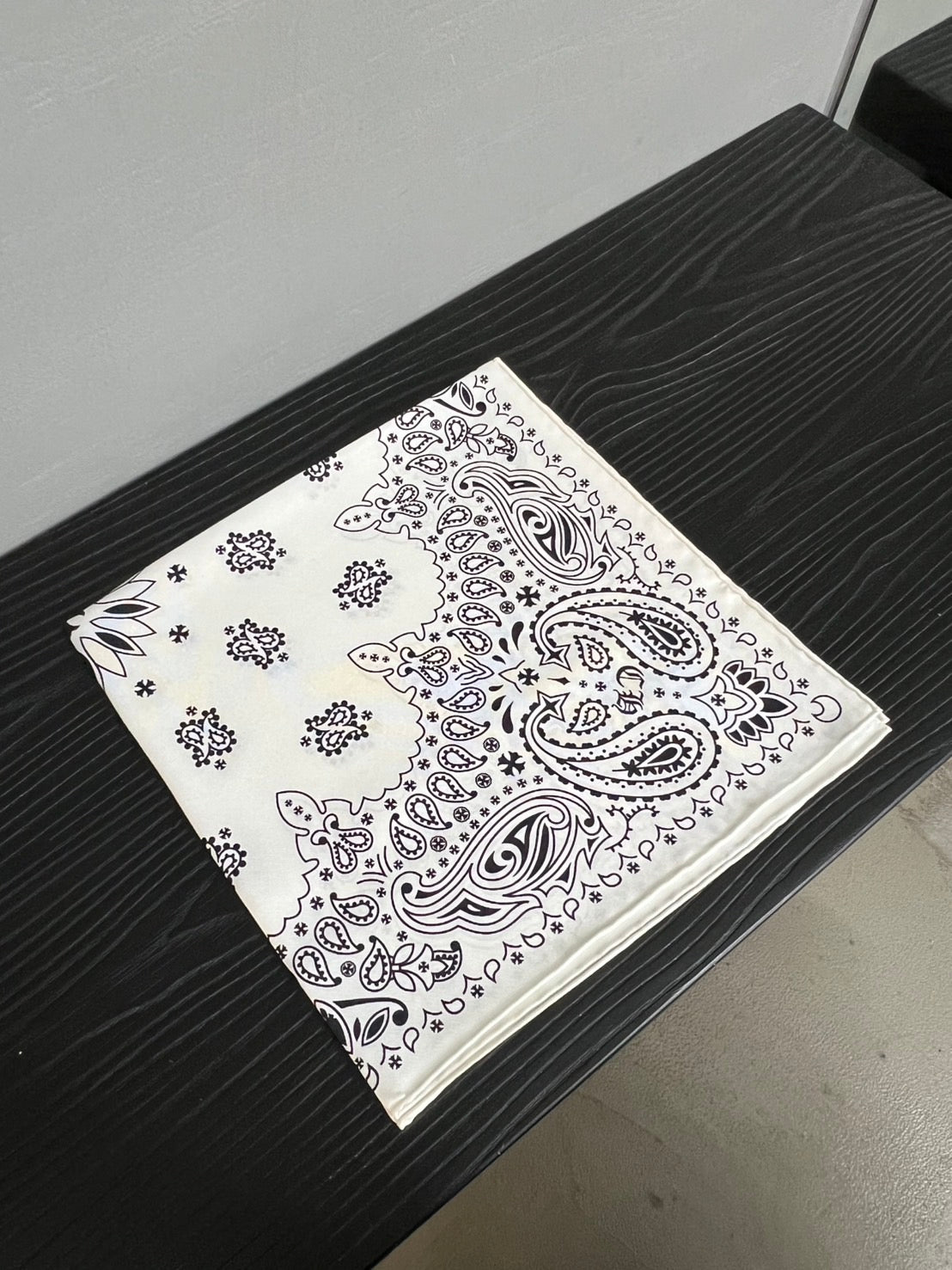 Chrome Hearts Silk Bandanna White