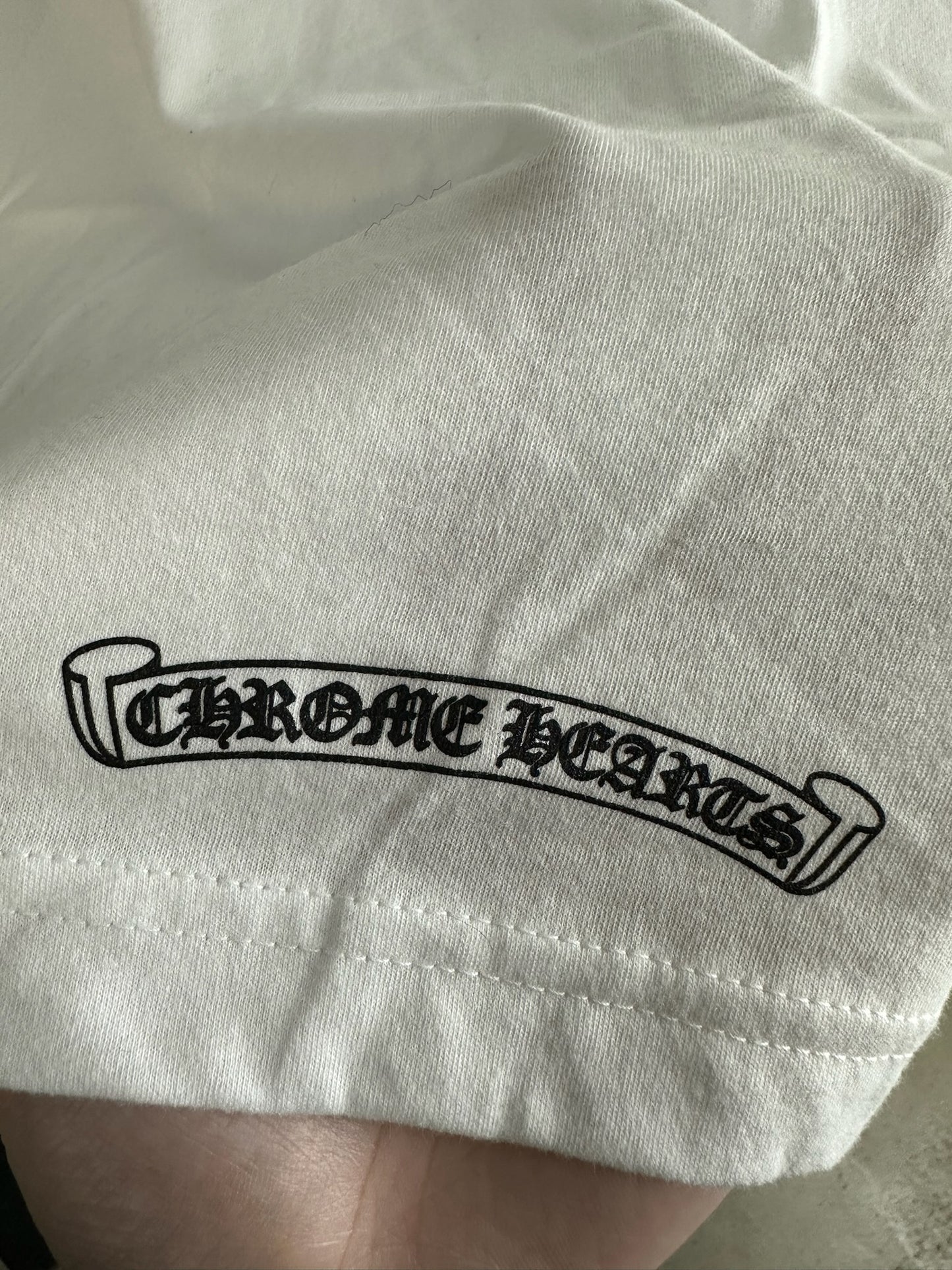 Chrome HeartsScroll logo T-shirts