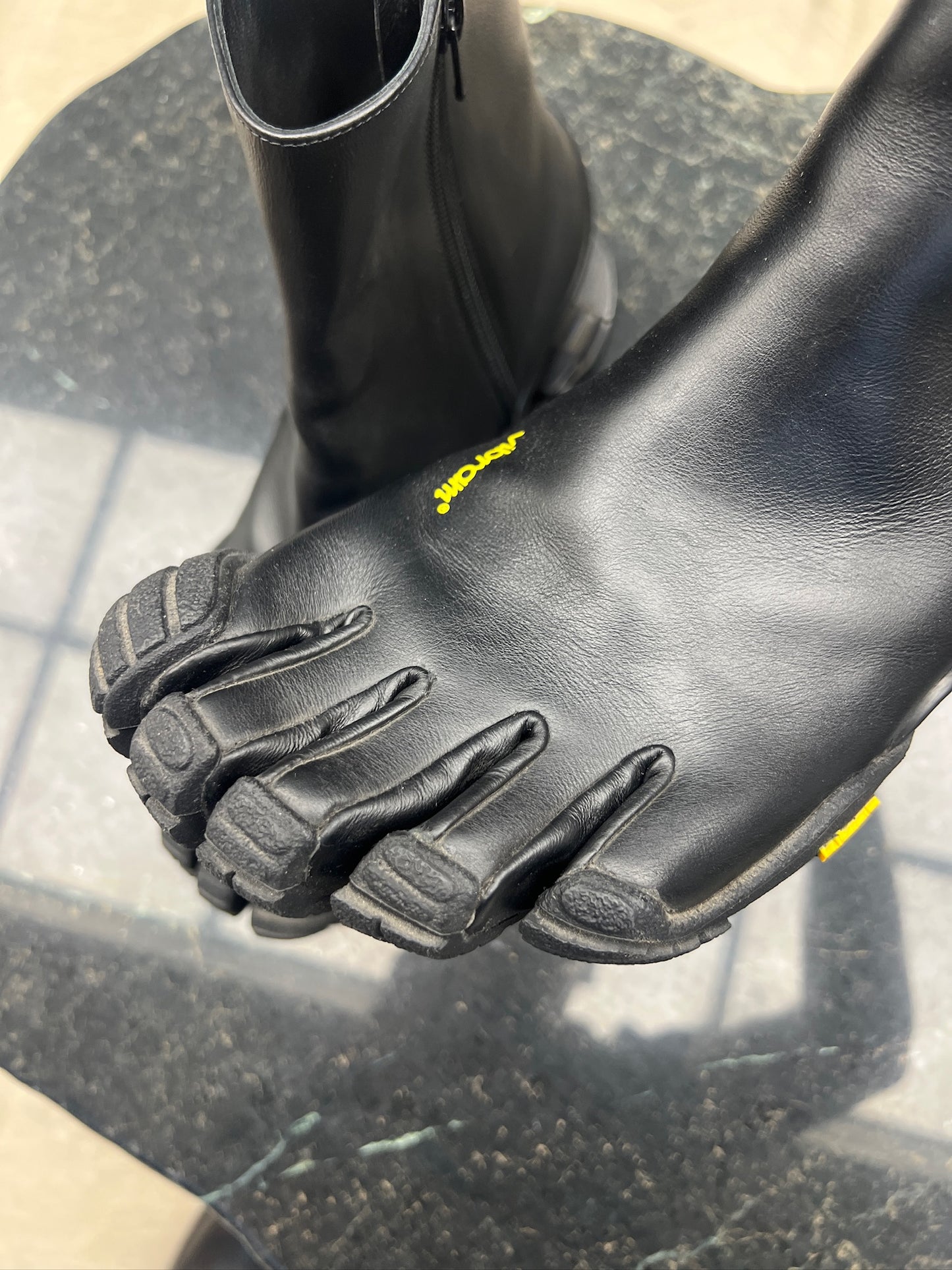 Balenciaga Vibram Leather Toe Heels