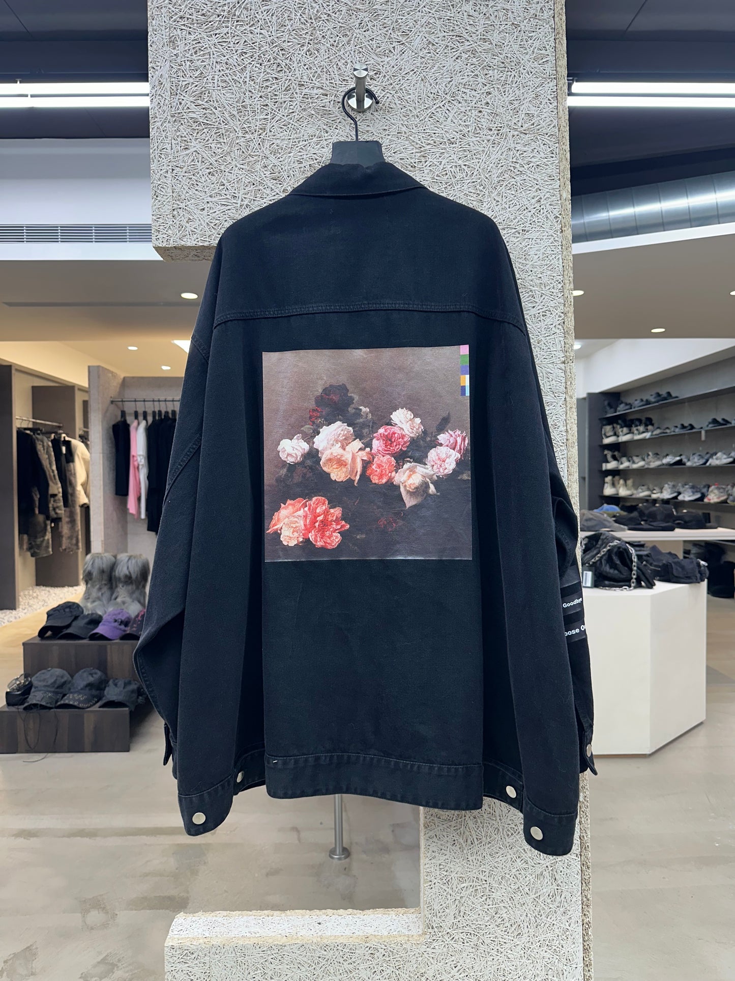 Raf Simons New Order Flower Denim Jacket