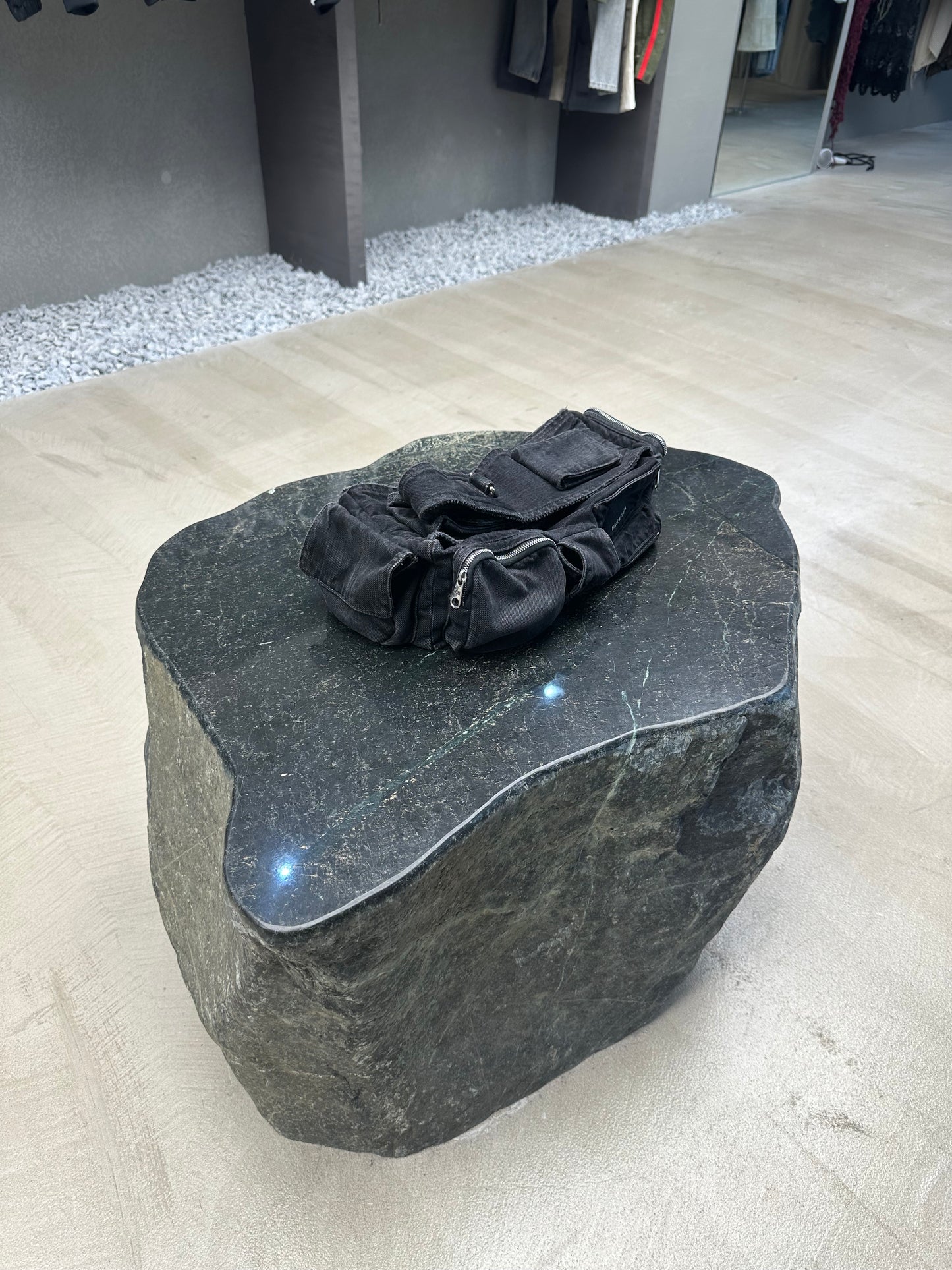 Balenciaga Superbusy Denim Shoulder Bag