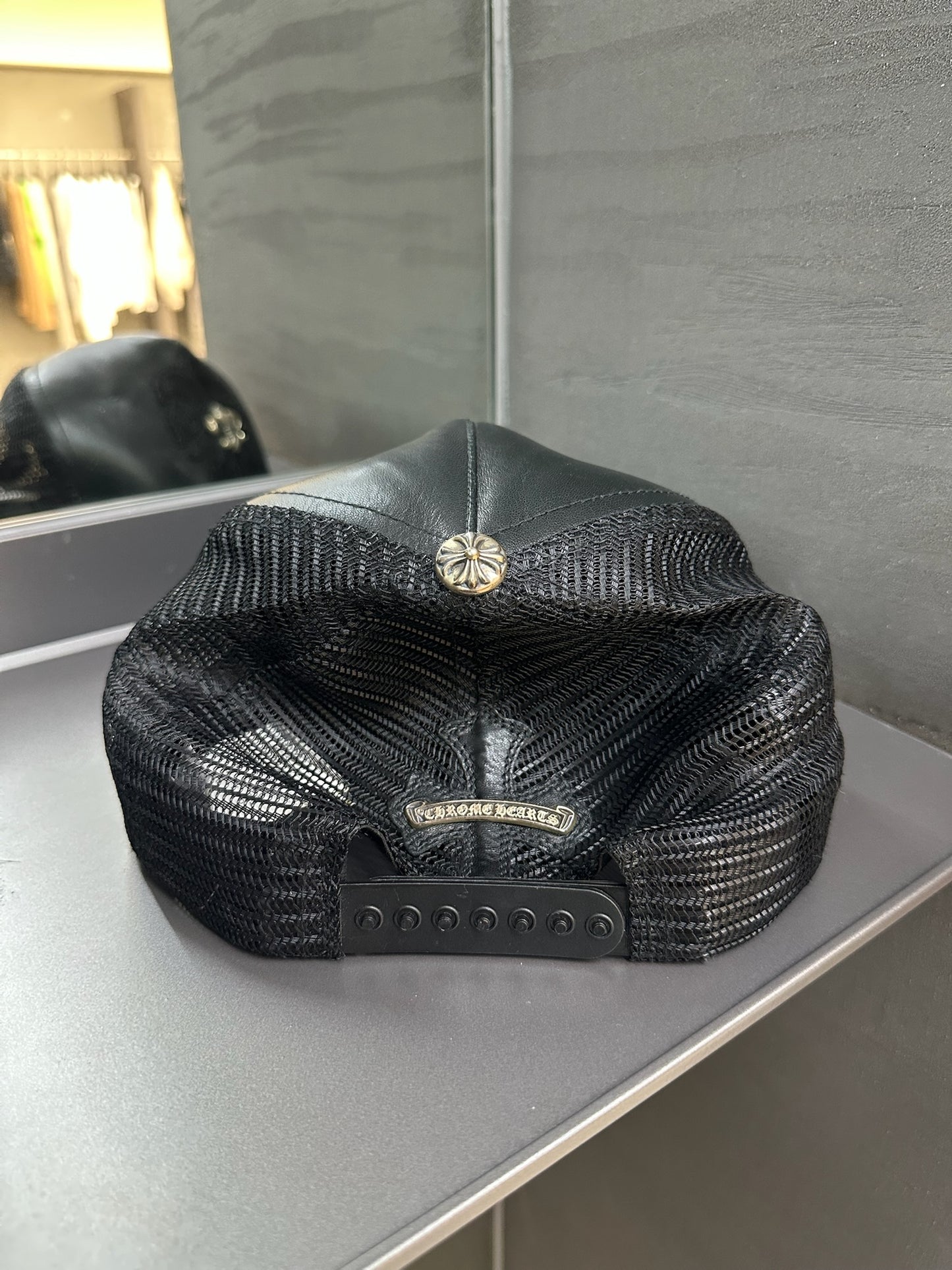 Chrome Hearts Leather Le Fleur Hat