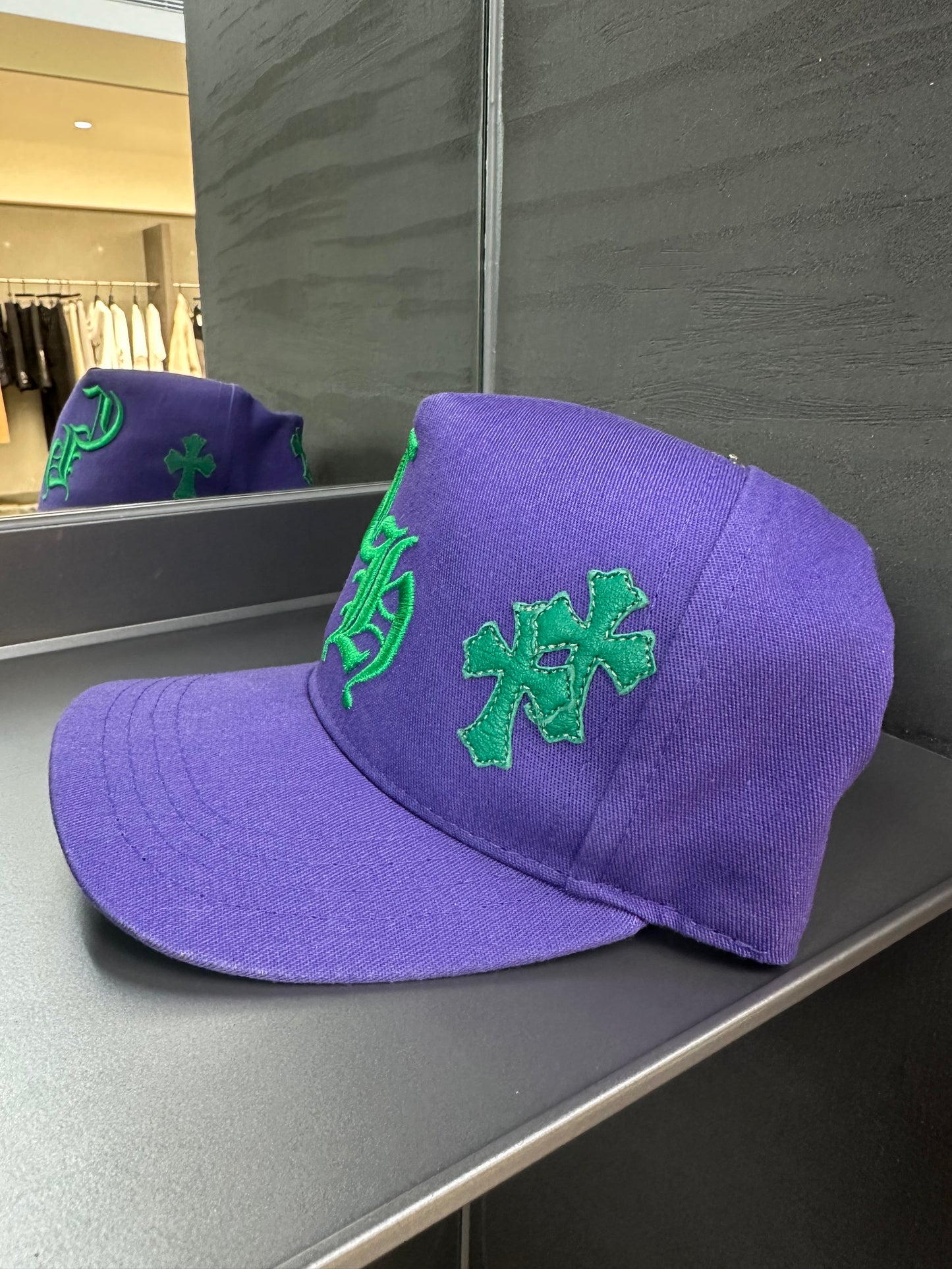 Chrome Hearts Cemetery Cross Patch Hat