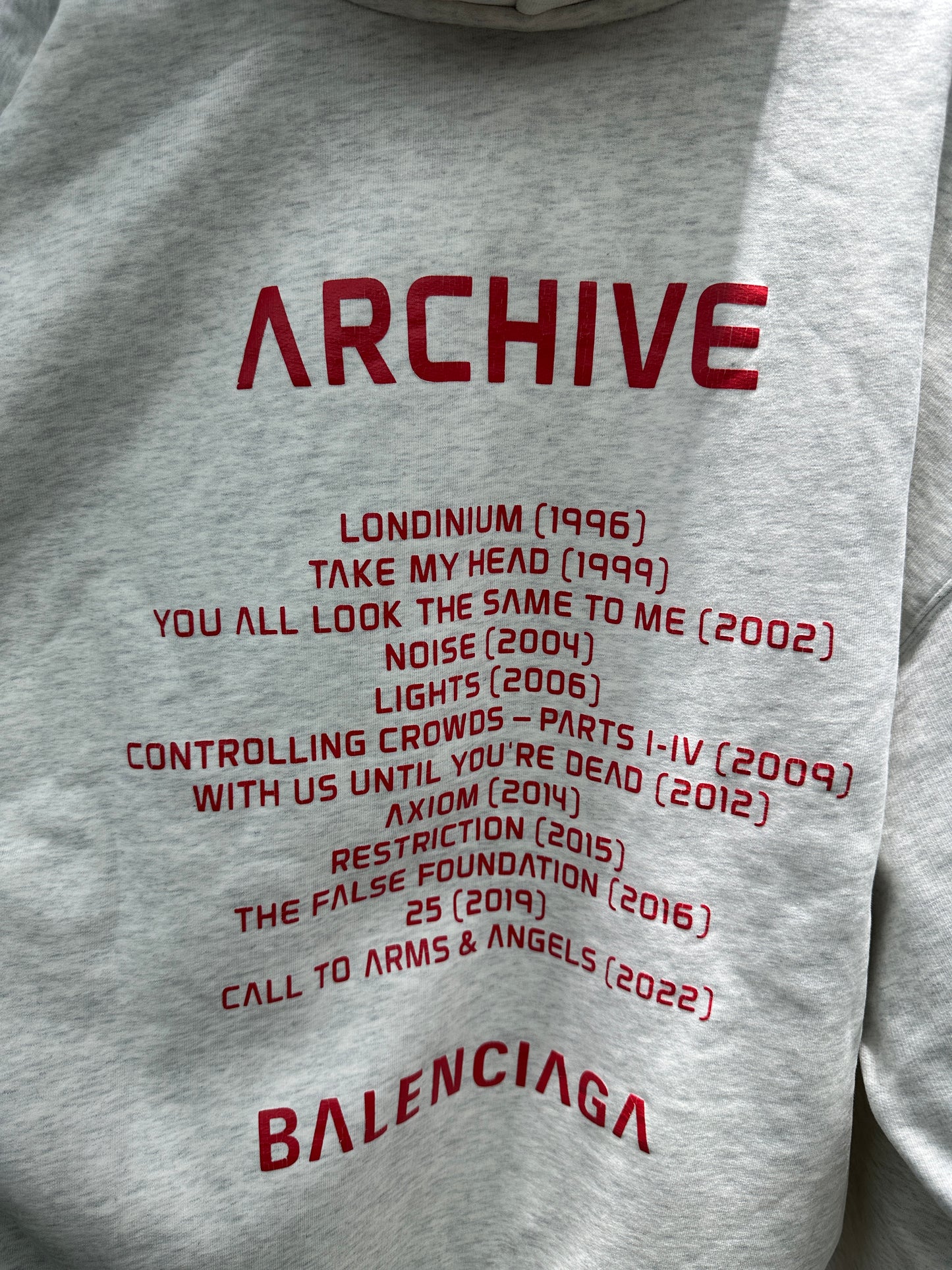 Balenciaga X Apple Music Zip-up Hoodie