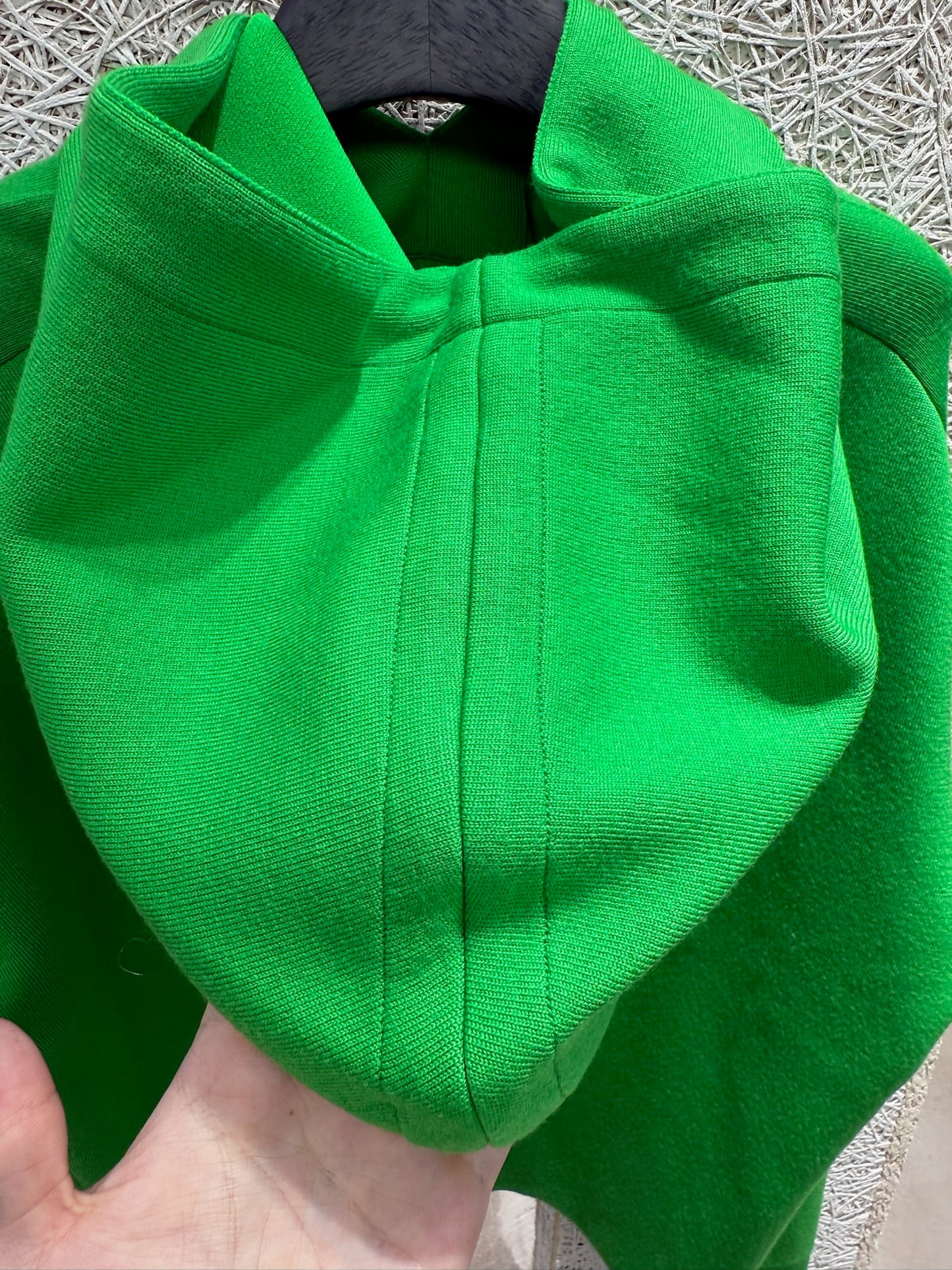 Bottega Veneta Green Wool Hoodie