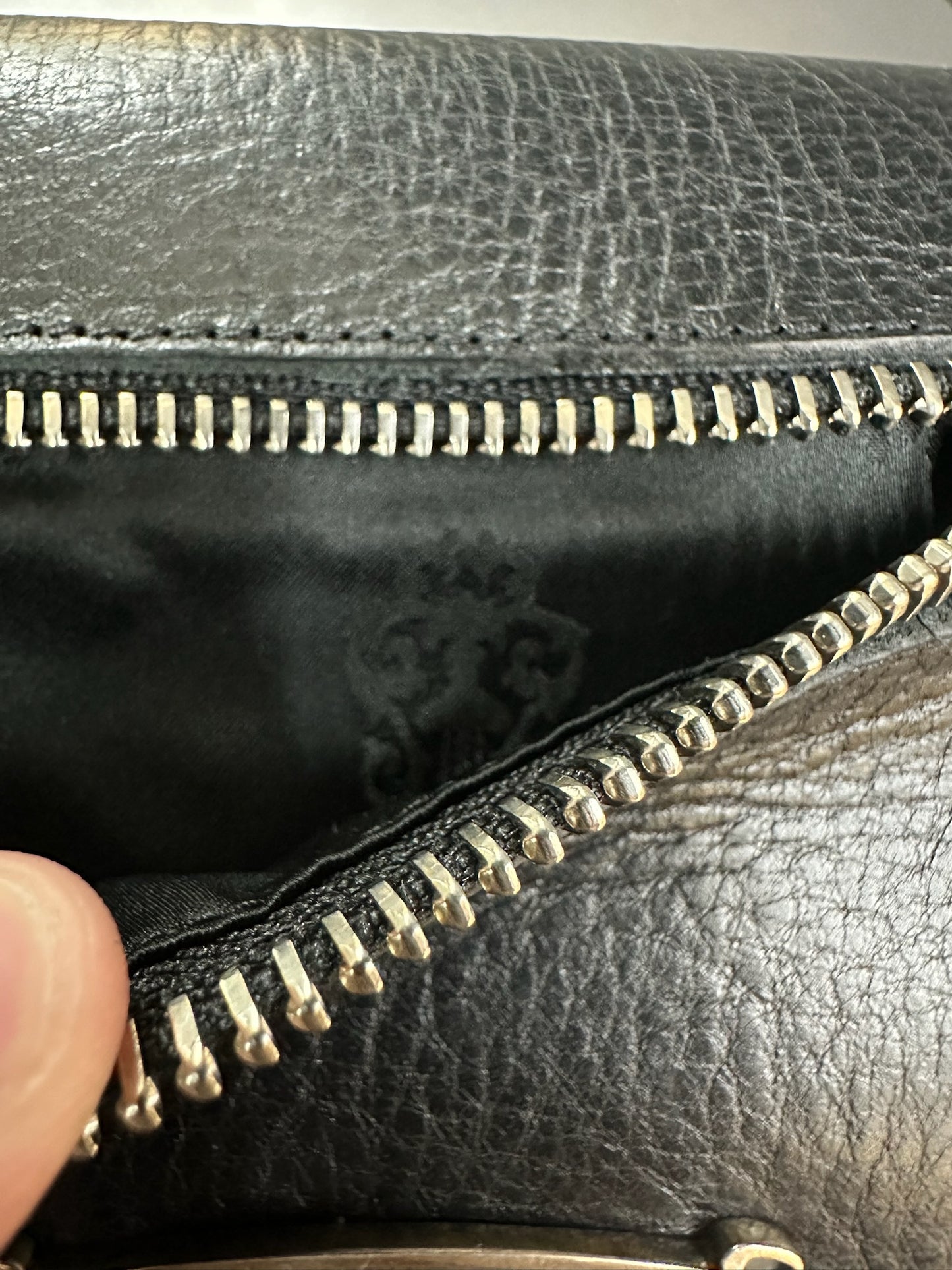 Chrome Hearts buckle scroll wallet