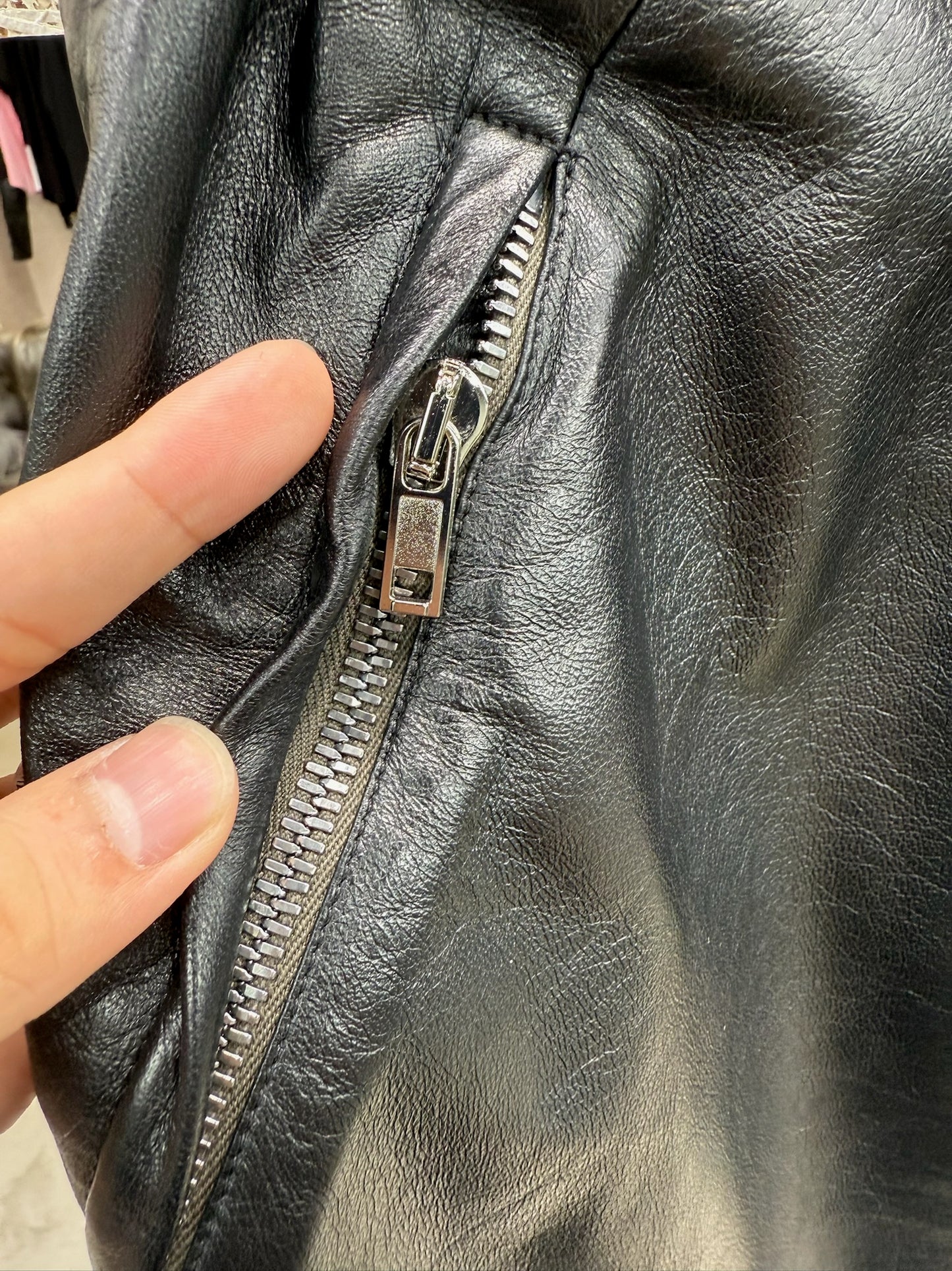 Rick Owens Leather Pods Shorts